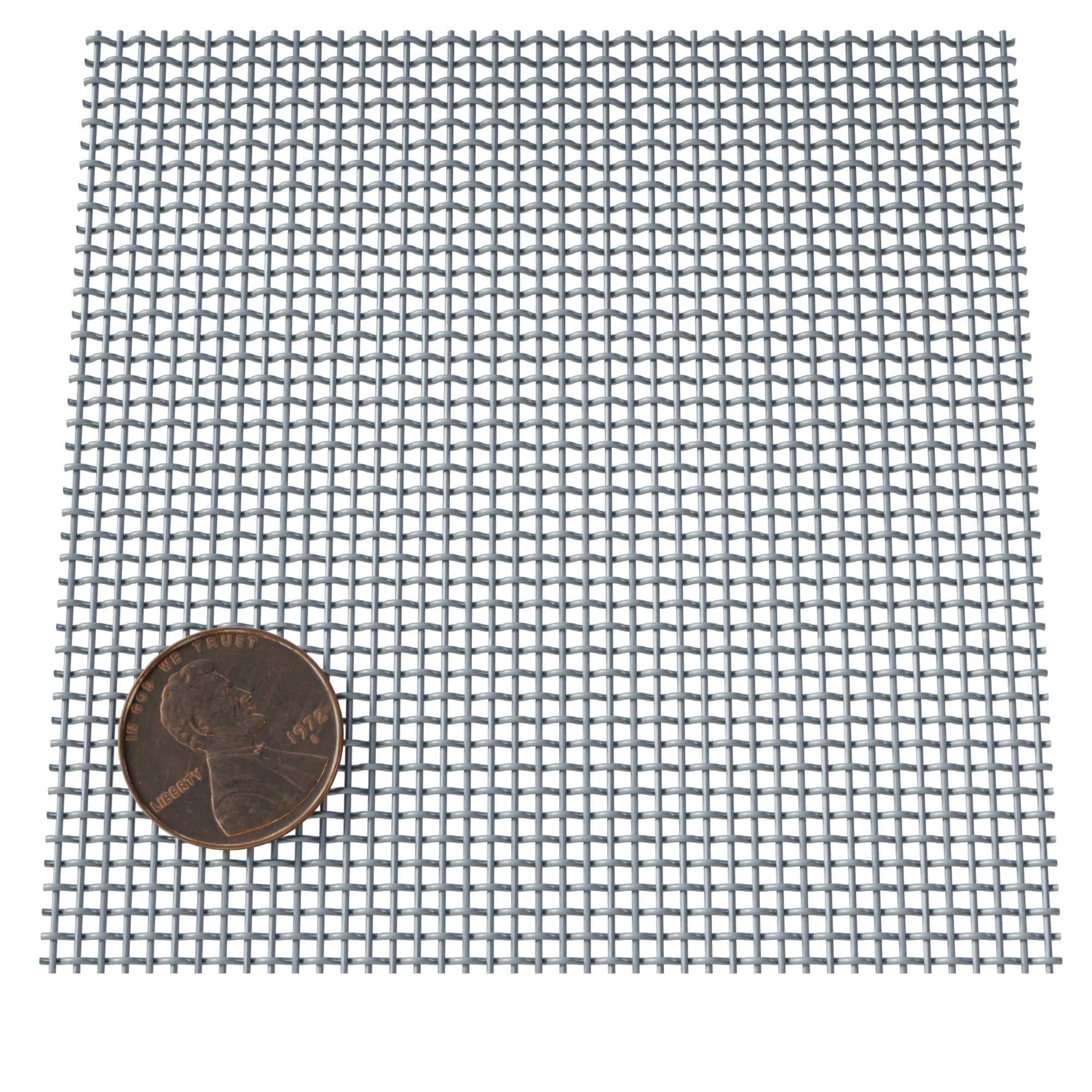 Fine Wire Mesh for Decorative Wire Grilles – 41″ L x 48″ W, Satin Nickel