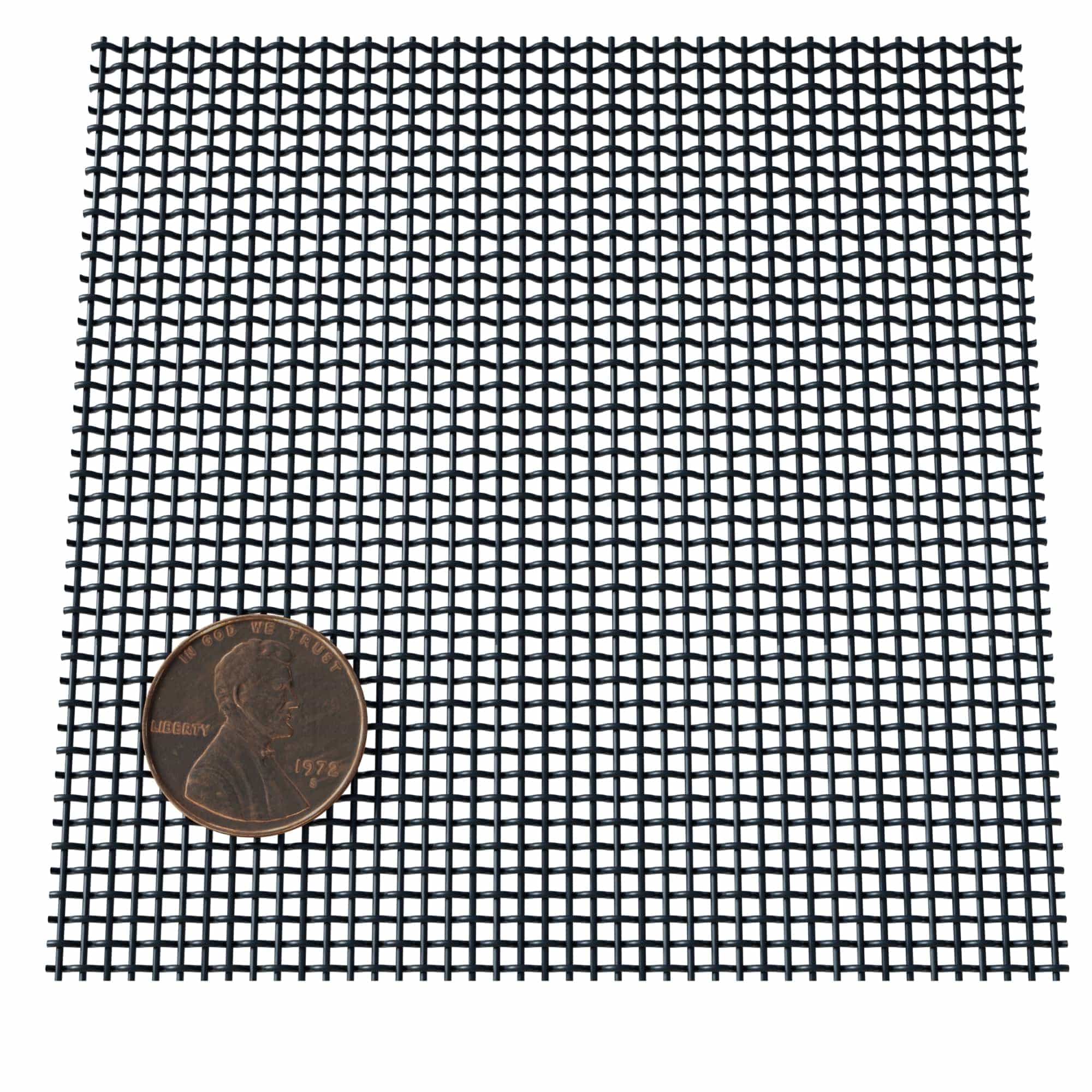 Fine Wire Mesh for Decorative Wire Grilles – 41″ L x 48″ W, Flat Black