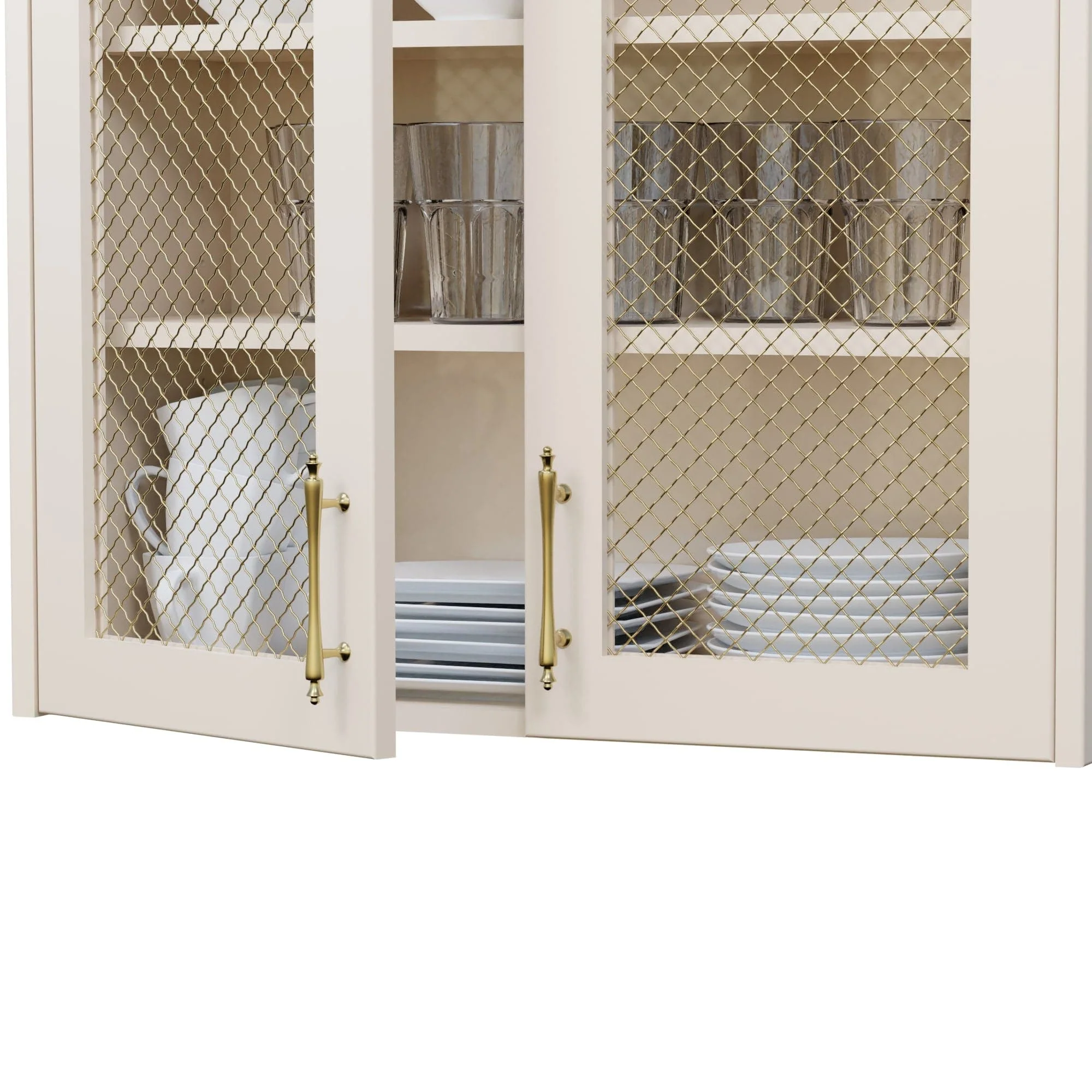 .75" Pressed Single Diamond Decorative Grille - Satin Brass, 36" W x 24" L Sheet - Image 3