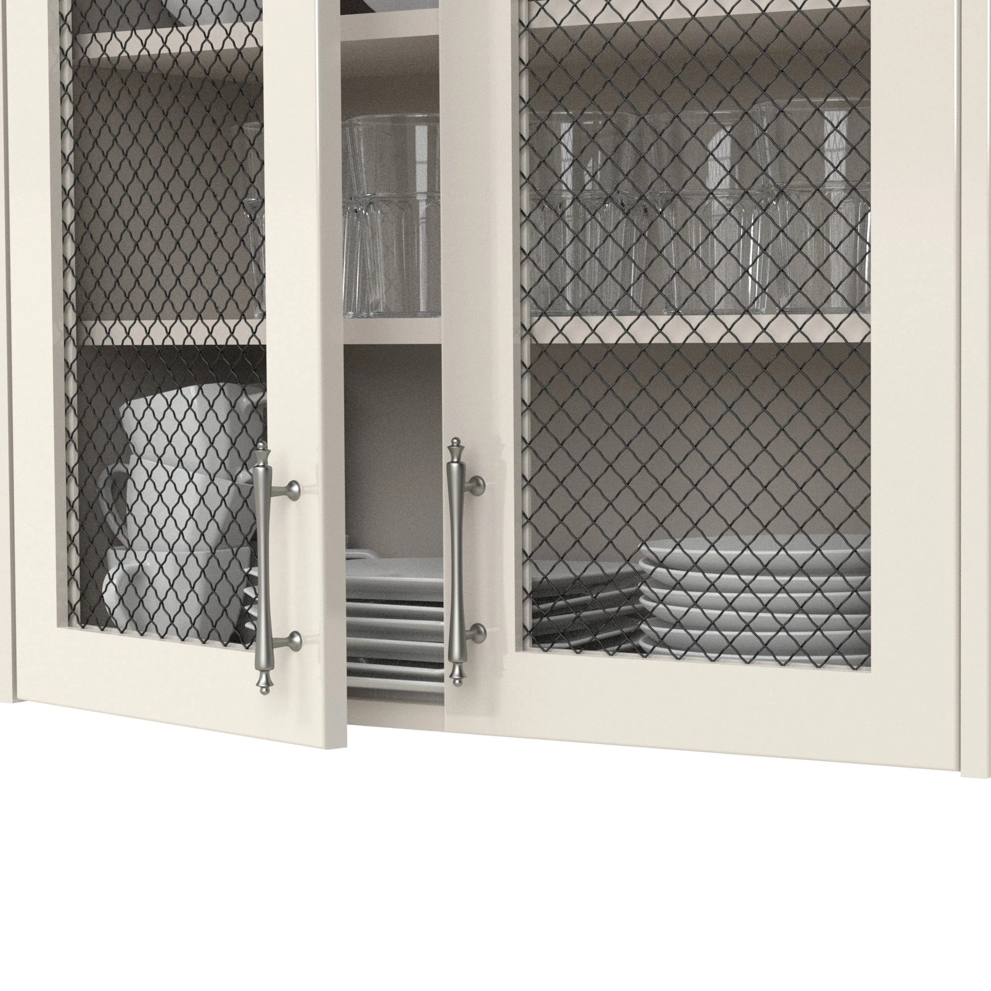 .75" Pressed Single Diamond Decorative Grille - Flat Black, 36" W x 24" L Sheet - Image 2