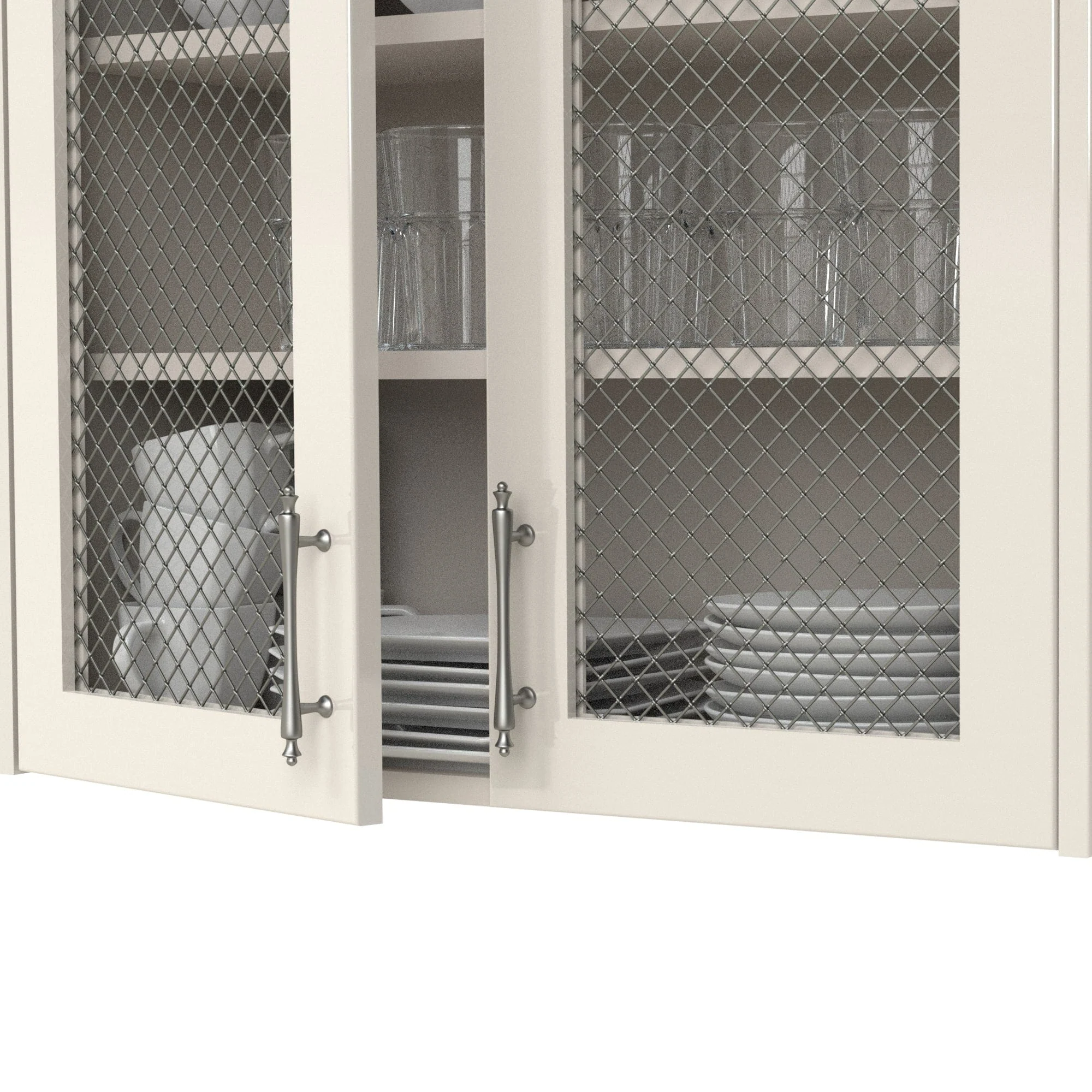 .75" Multi-Crimp Single Diamond Decorative Grille - Antique Pewter, 36" W x 24" L Sheet - Image 2
