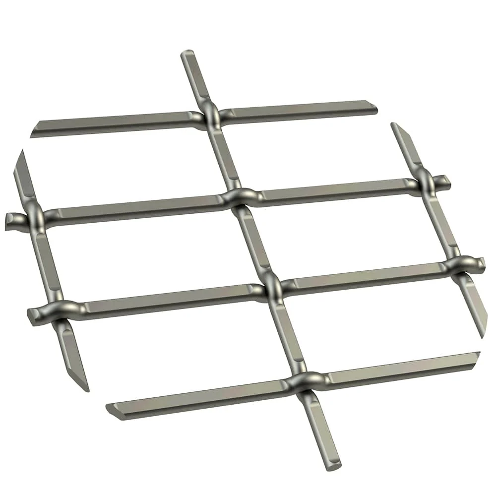 1″ Flat Straight Weave Decorative Grille – Antique Pewter, 36″ W x 24″ L Sheet