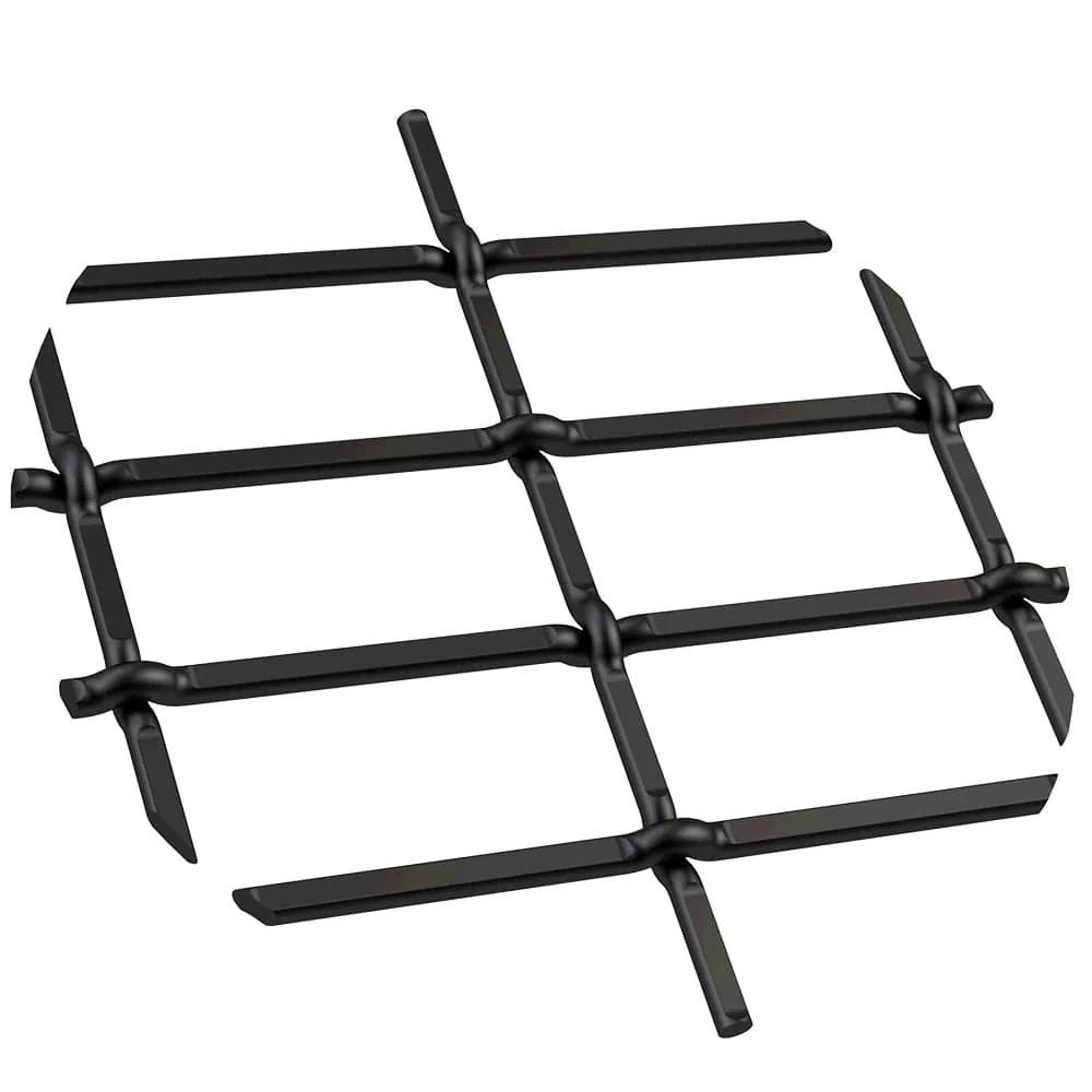 1" Flat Straight Weave Decorative Grille - Flat Black, 36" W x 24" L Sheet - Image 1