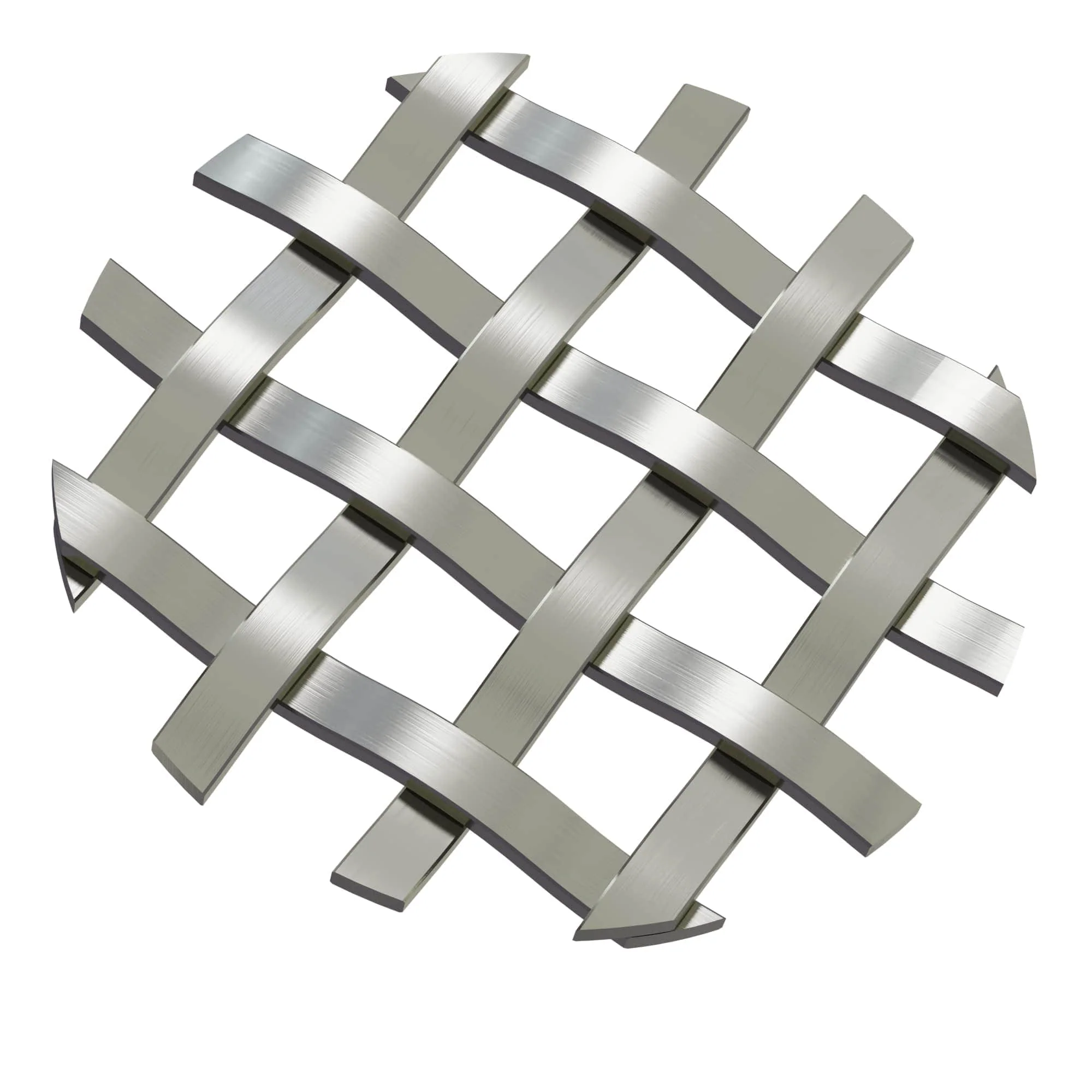 .375'' Single Flat Diamond Decorative Grille - Antique Pewter, 36''W x 48''L Sheet - Image 1