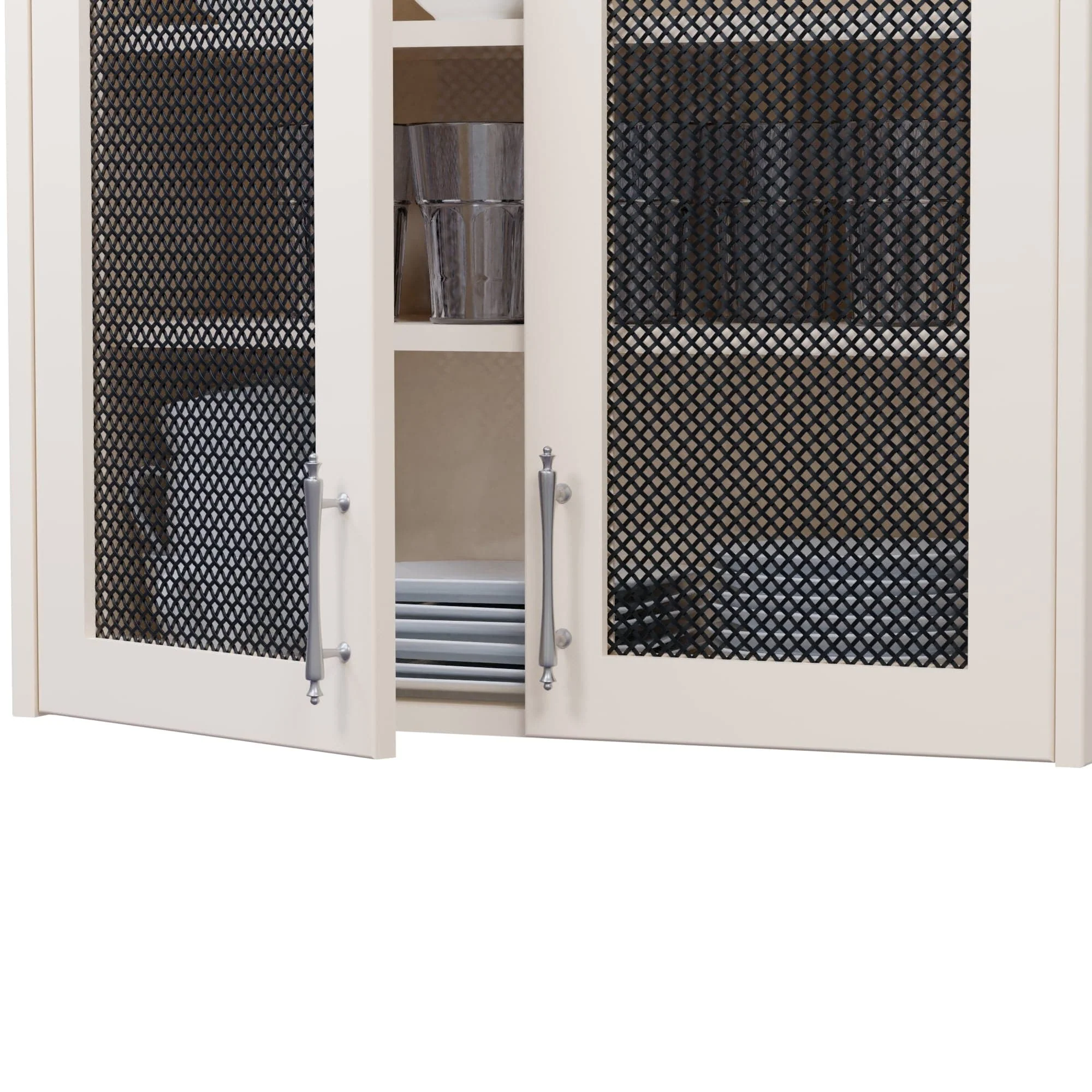 .375'' Single Flat Diamond Decorative Grille - Flat Black, 36''W x 48''L Sheet - Image 2