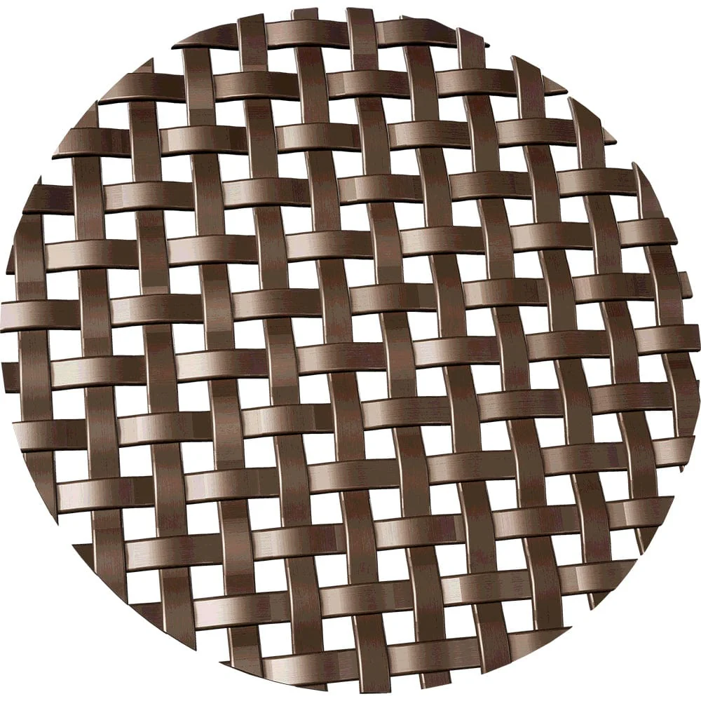 .1875" Flat Square Decorative Grille - Antique Brass, 36" W x 48" L Sheet - Image 1