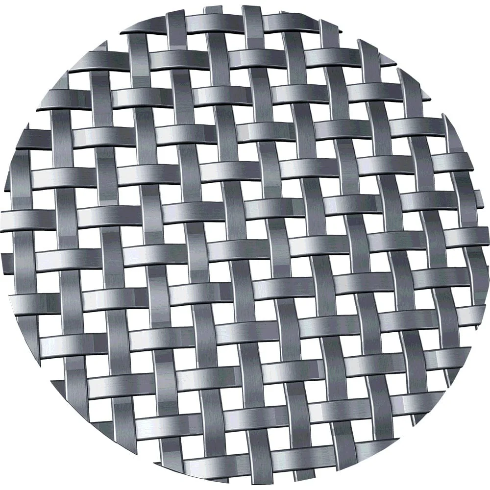 .1875″ Flat Square Decorative Grille – Satin Nickel, 36″ W x 48″ L Sheet
