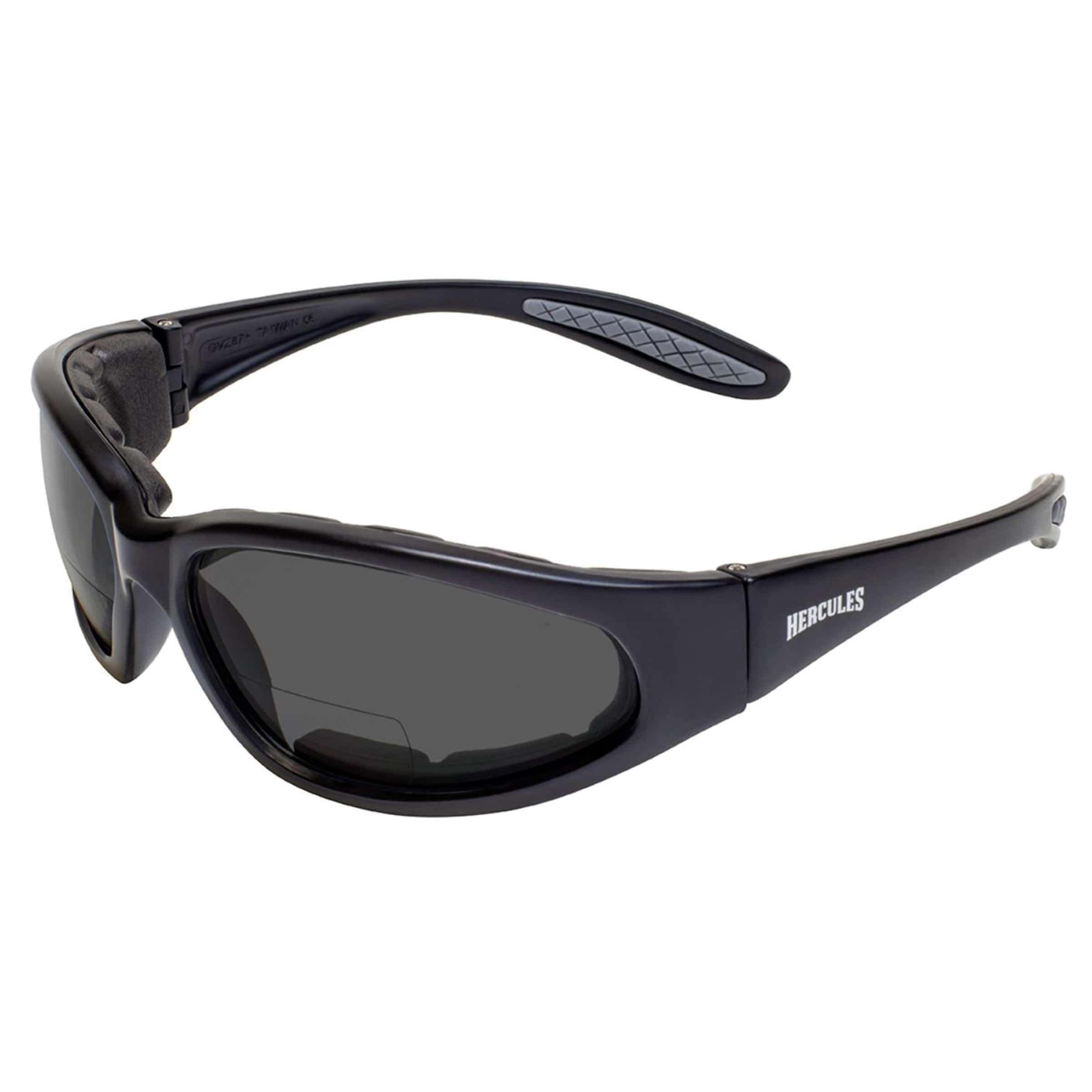 Hercules +2.00 Smoke Anti-Fog Bifocal Safety Lenses - Image 1