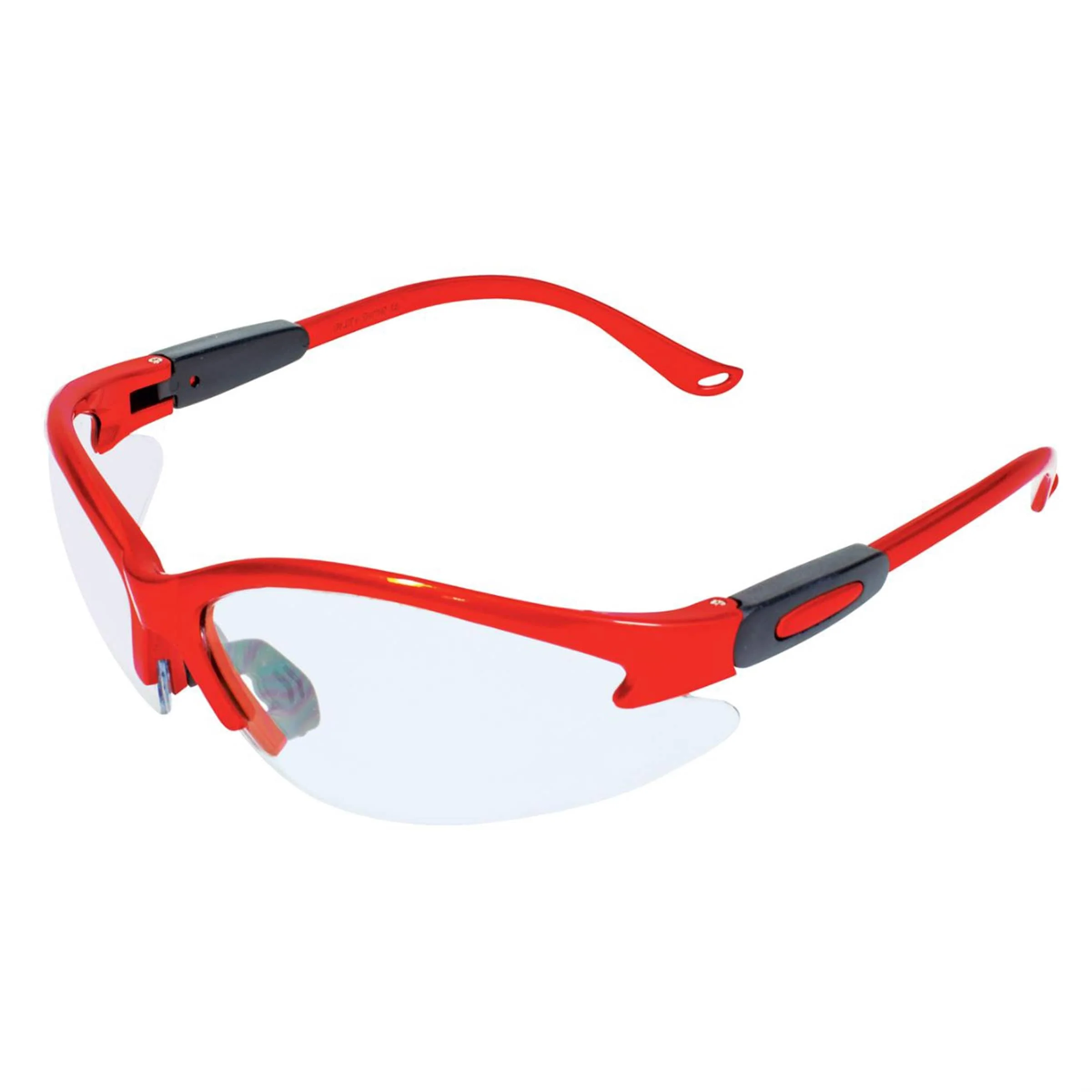 Cougar Bright Red Frame Clear Anti-Fog Safety Lenses - Image 1