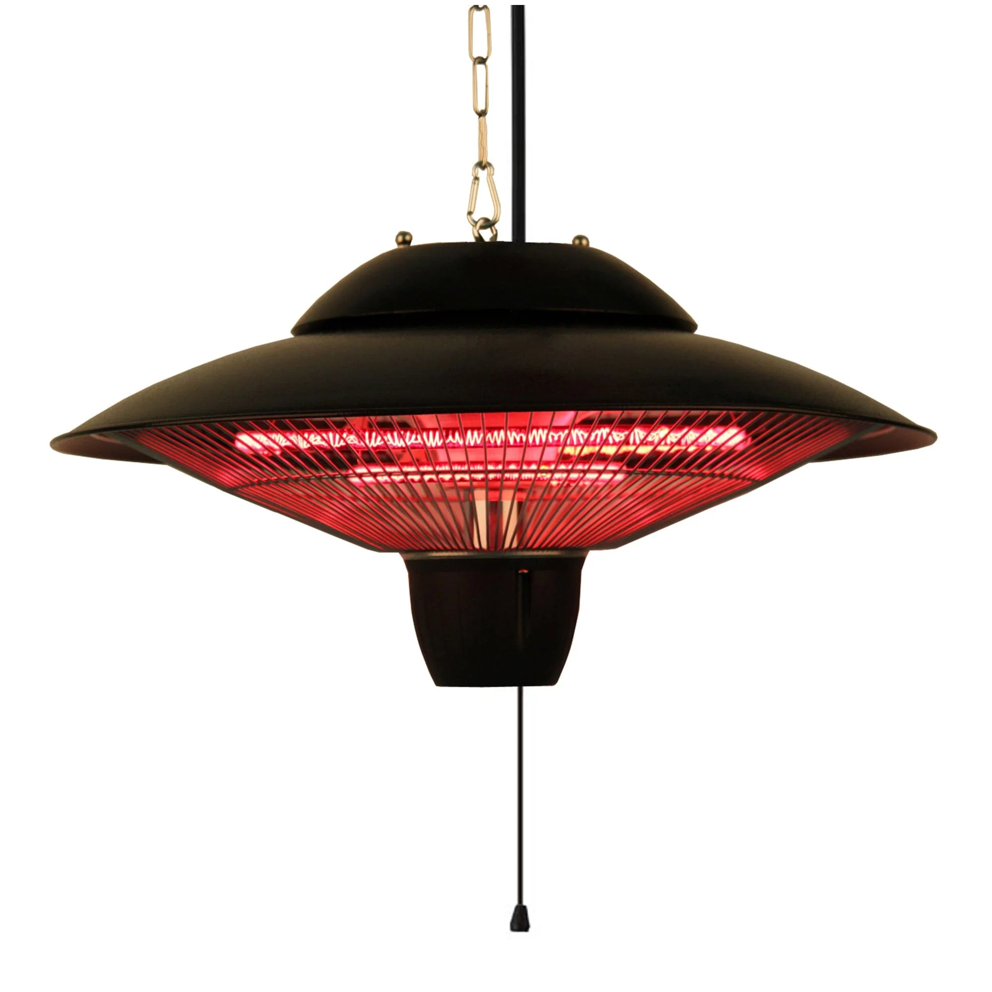 Infrared Electric Outdoor Heater – Hanging – Powder Coat Brown Finish