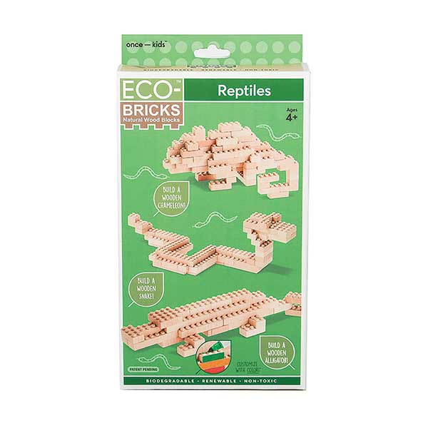 Wooden Bricks 3-in-1 Builds - Reptiles - Image 1