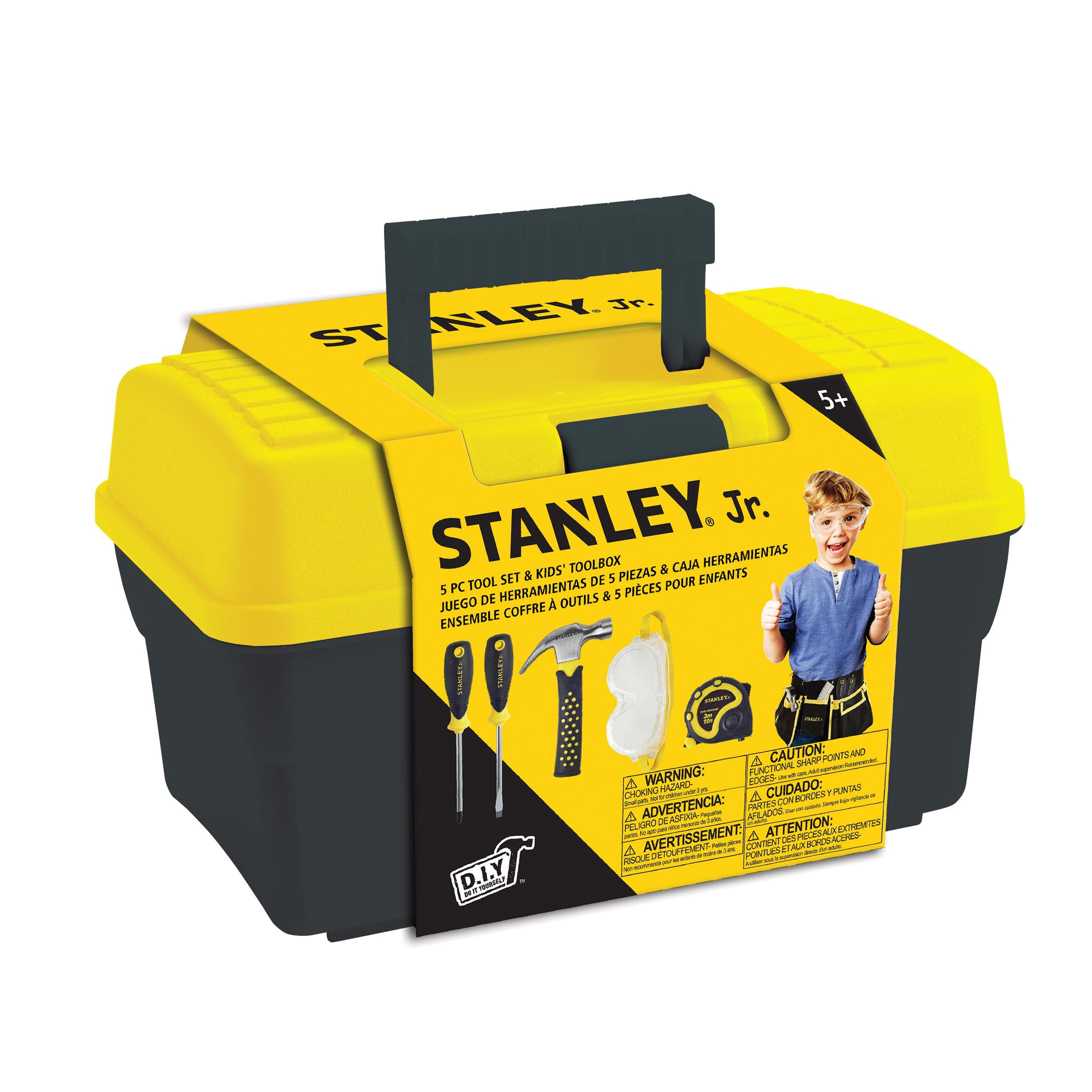 Tool box and Tools,  5 PC Set - Image 1