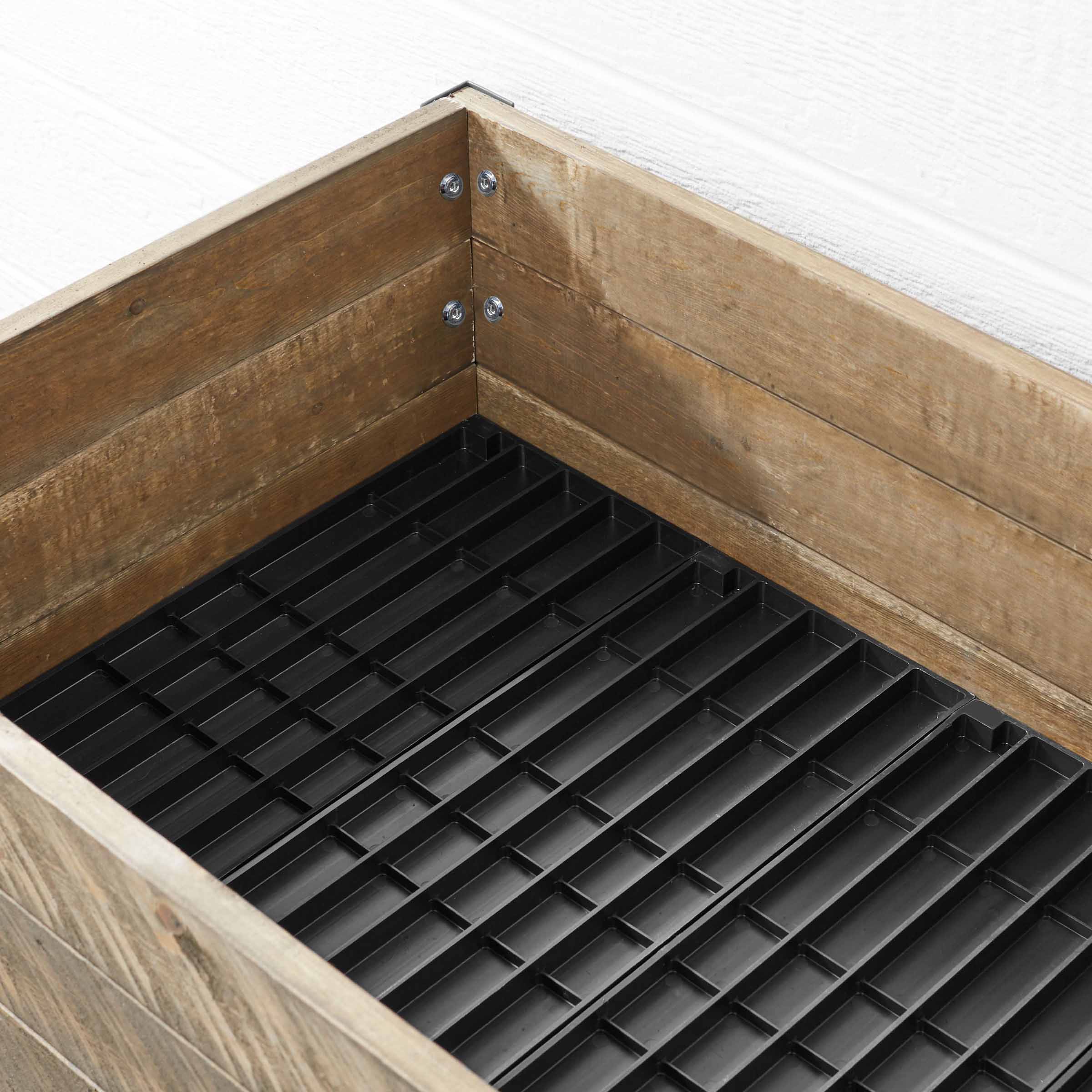 Elevated Planter 21" X 47" X 30"H Brown - Image 3