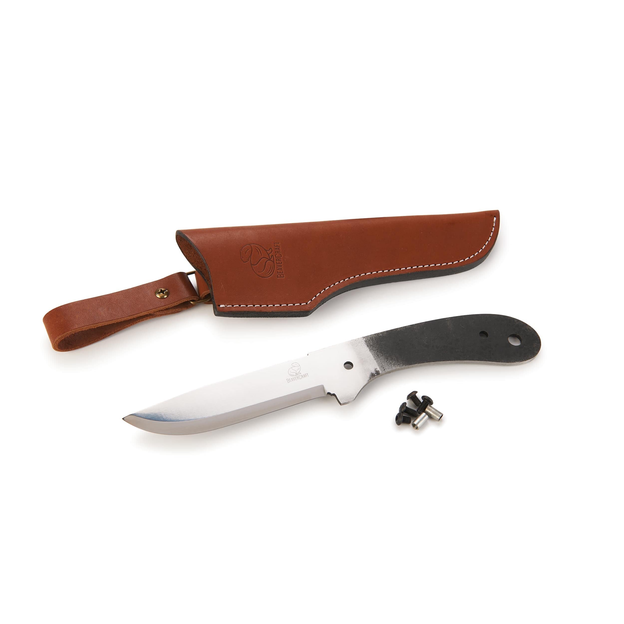 Glacier Fixed Blade Bushcraft Knife for Hunting and Fishing – 9-7/16″ – Unfinished Kit