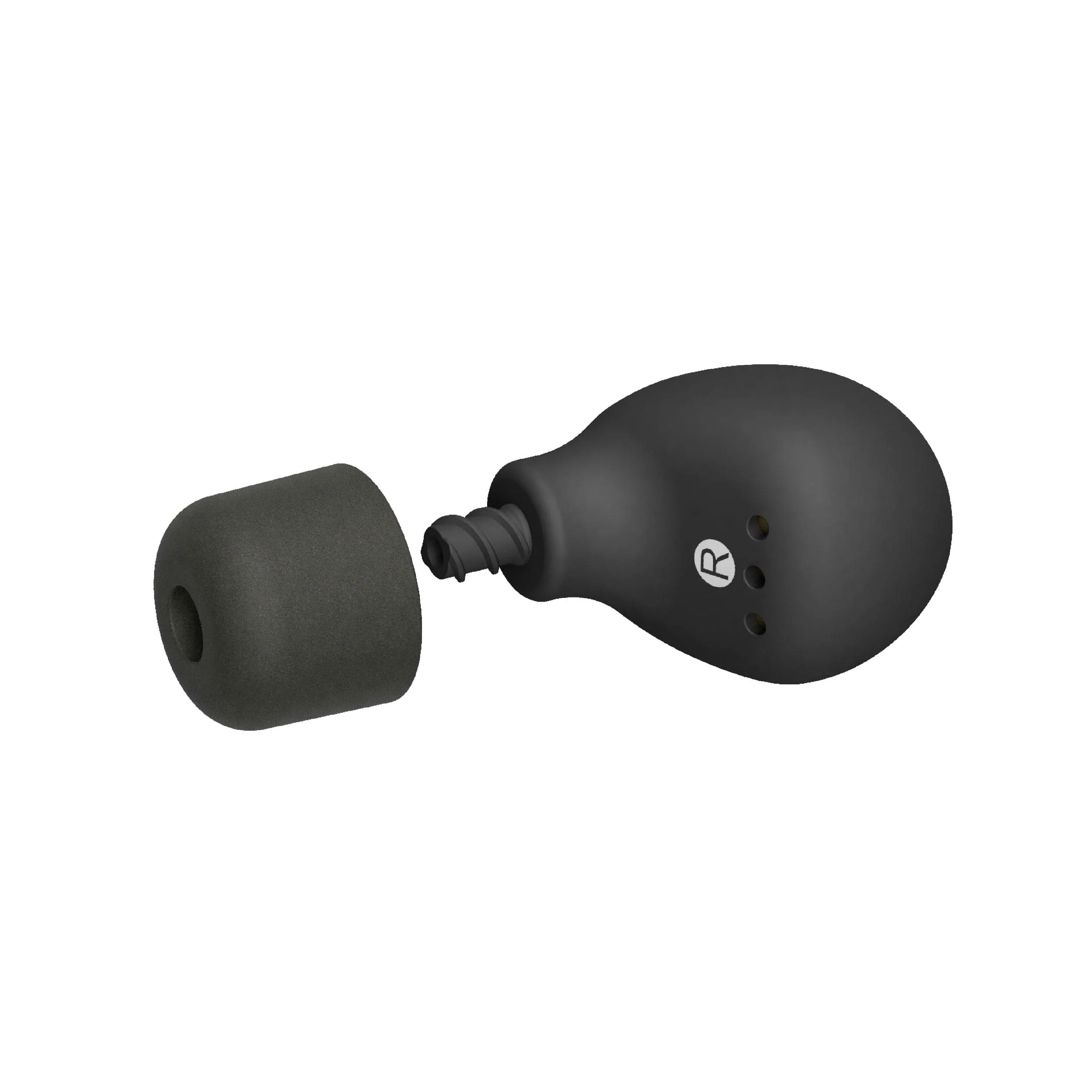 FREE 2.0 True Wireless Bluetooth Safety Earbuds - Matte Black - Image 2