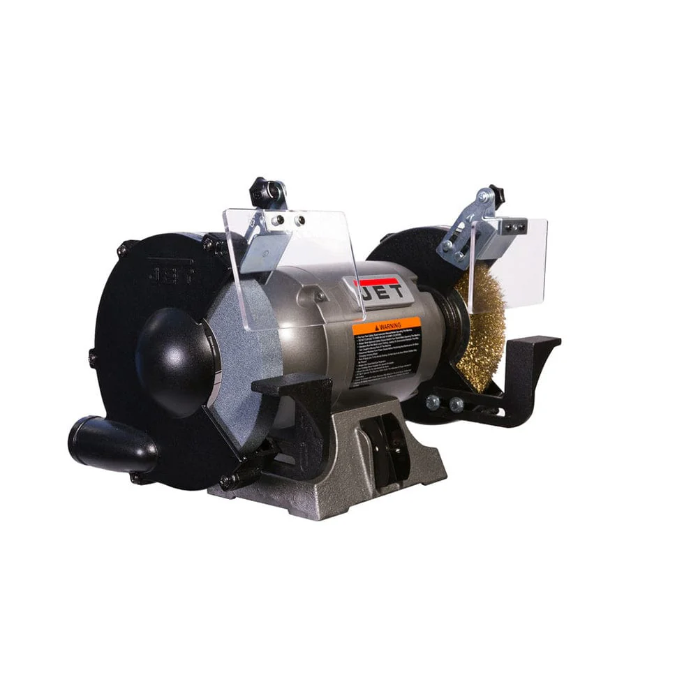JBG-8W Shop Grinder with Grinding Wheel and Wire Wheel - Image 2