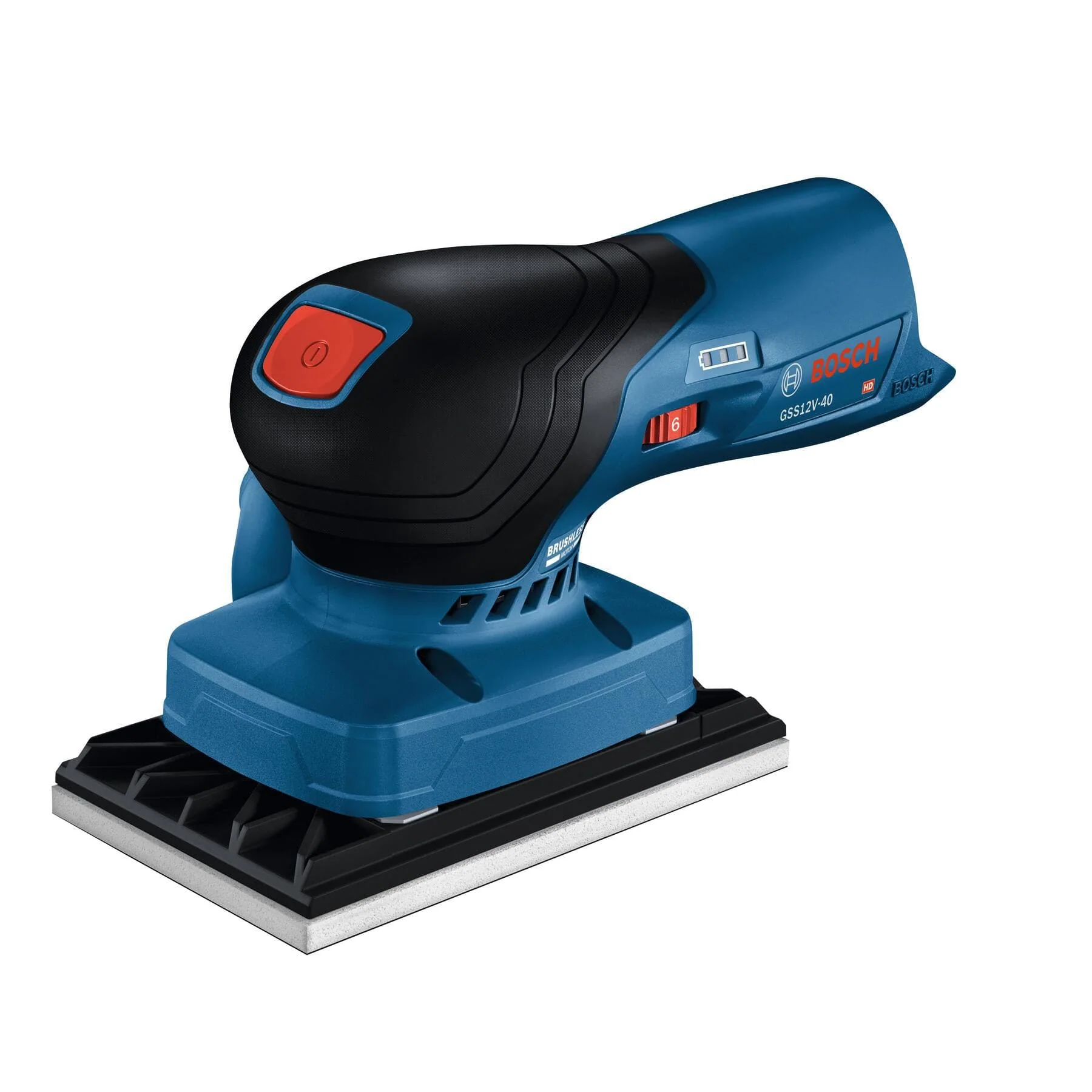 12V Brushless 1/4-Sheet Orbital Finishing Sander – Tool Only
