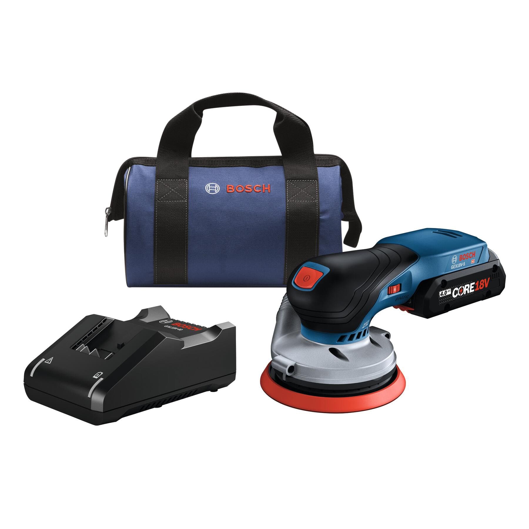 18V Brushless 5″ Random Orbit Sander Kit with 4.0 Ah CORE Compact Battery