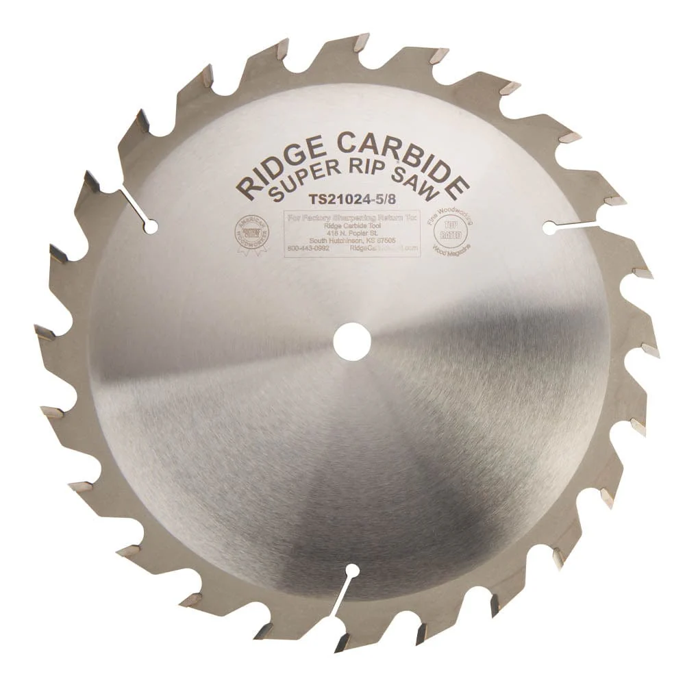 Heavy Duty TS2000 Super Rip Saw Blade – 10″ x 5/8″ Bore x 24T – STR – Full Kerf
