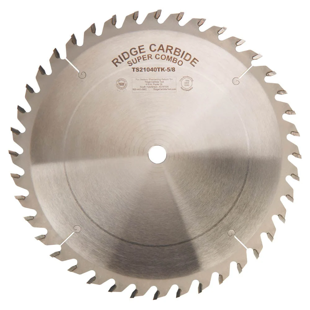 TS2000 Super Combo Saw Blade – 10″ x 5/8″ Bore x 40T – AR – Thin Kerf