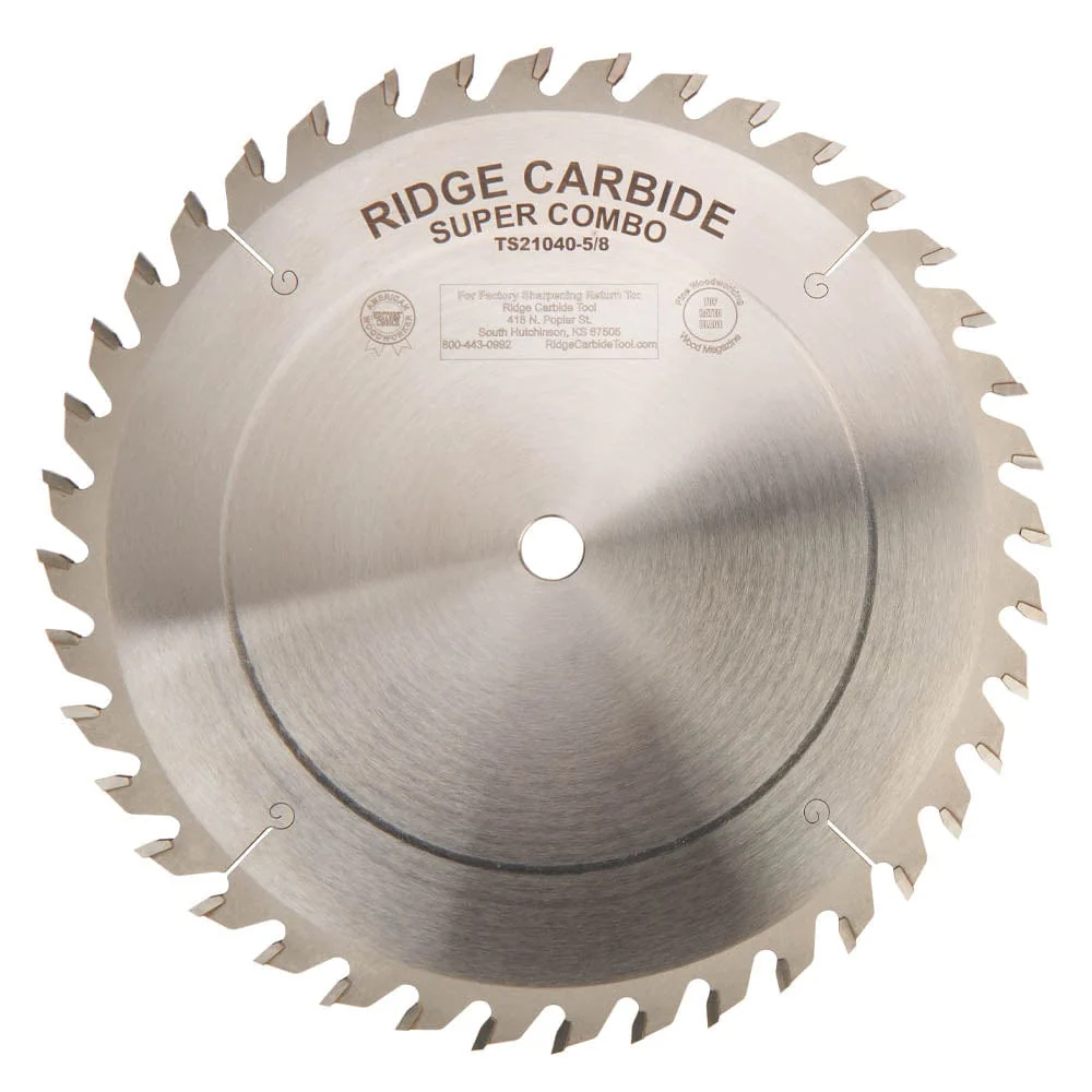 TS2000 Super Combo Saw Blade – 10″ x 5/8″ Bore x 40T – AR – Full Kerf