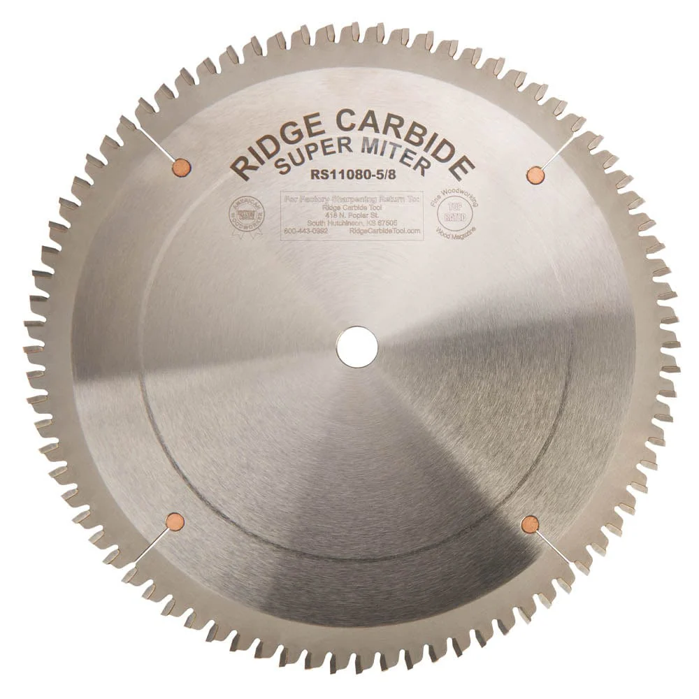 RS1000 Super Miter Saw Blade – 10″ x 5/8″ Bore x 80T – AR – Full Kerf