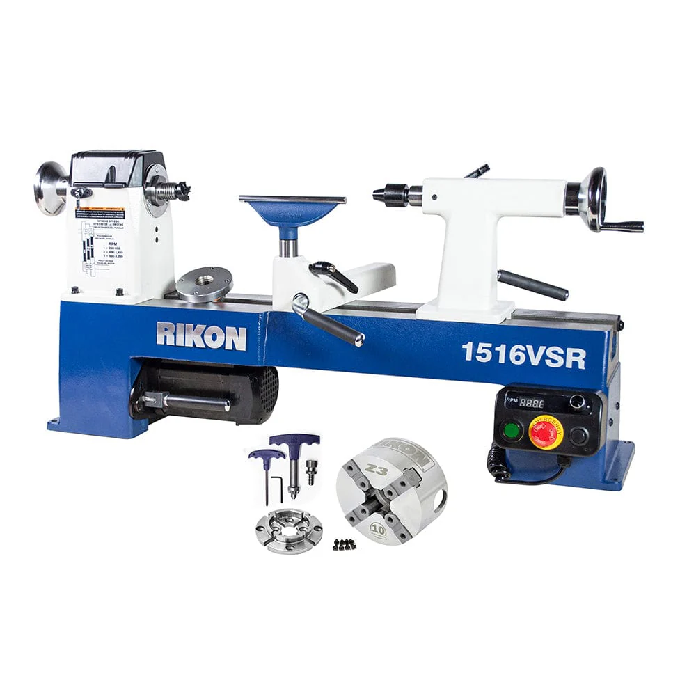 VSR Midi Lathe with Chuck - 12" x 16-1/2" - Image 1