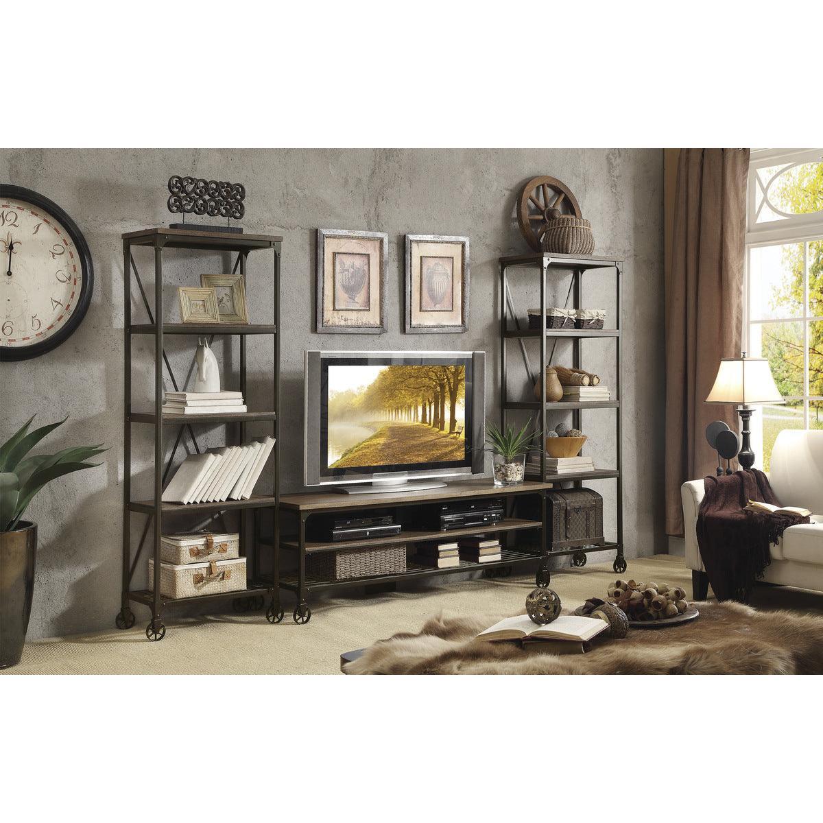 Millwooded Natural Black TV Stand - Image 2