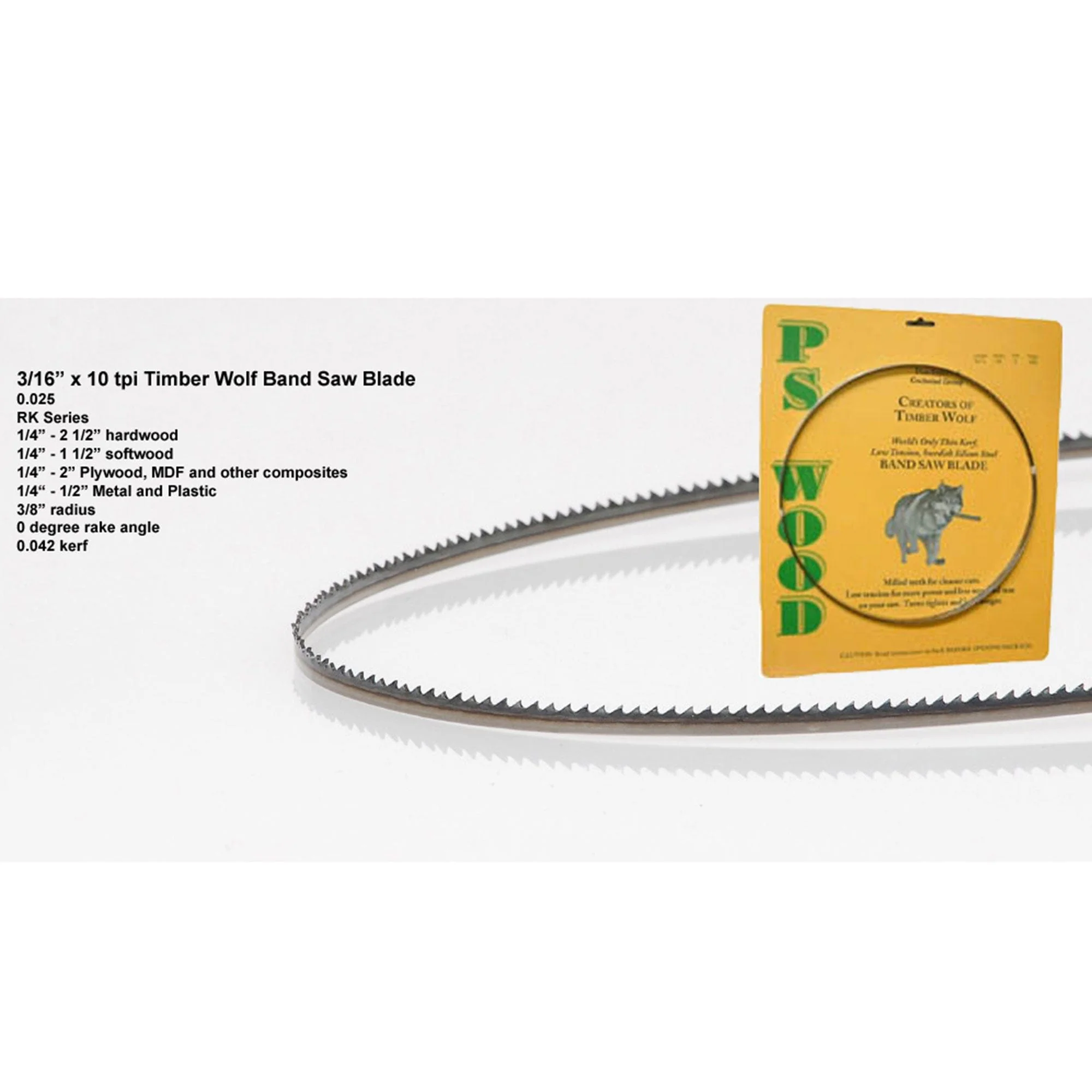 Bandsaw  Blade – 111″ x 3/16″ x .025″ x 10 TPI – Raker