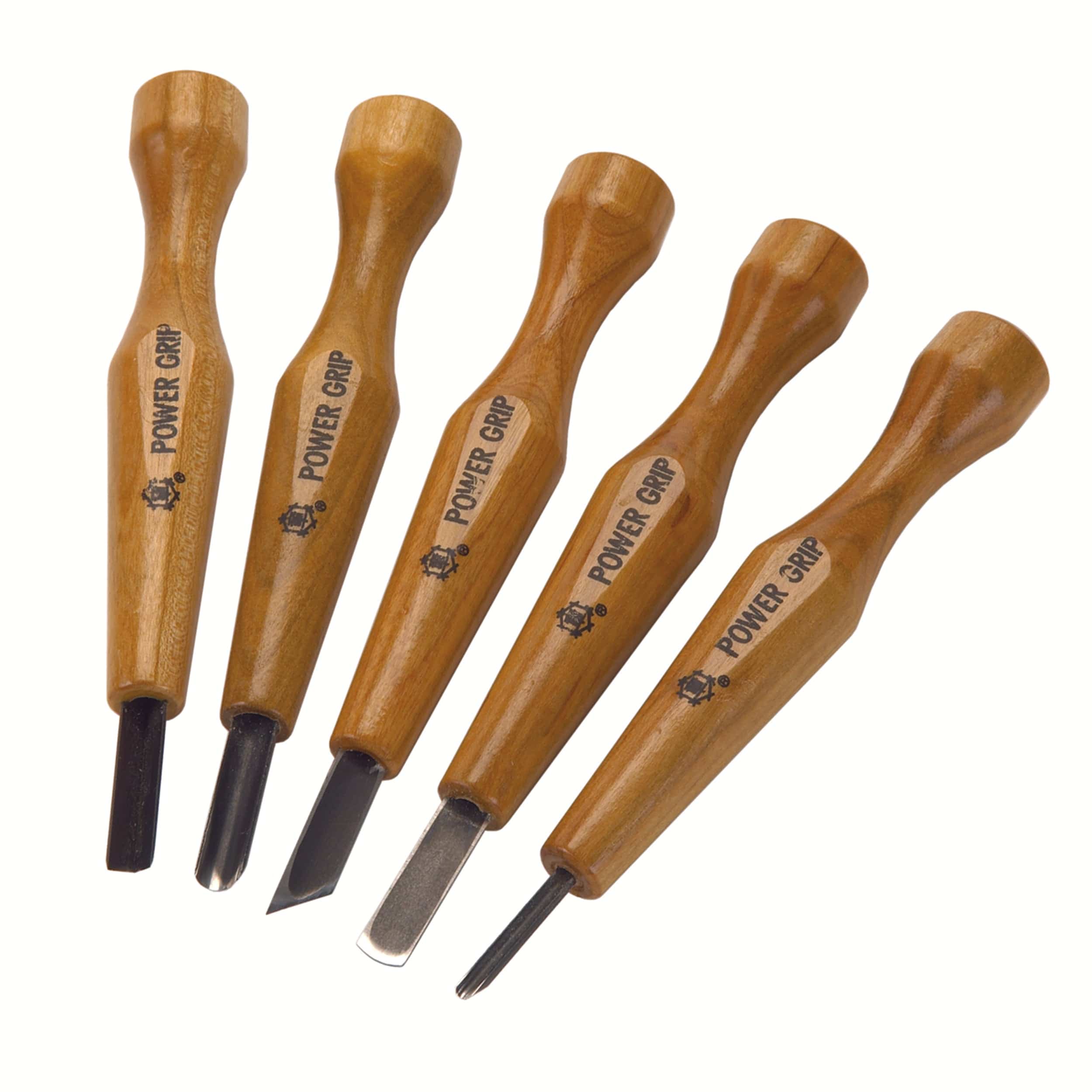 Full Size Power Grip Carving Tool Set – 5 Piece