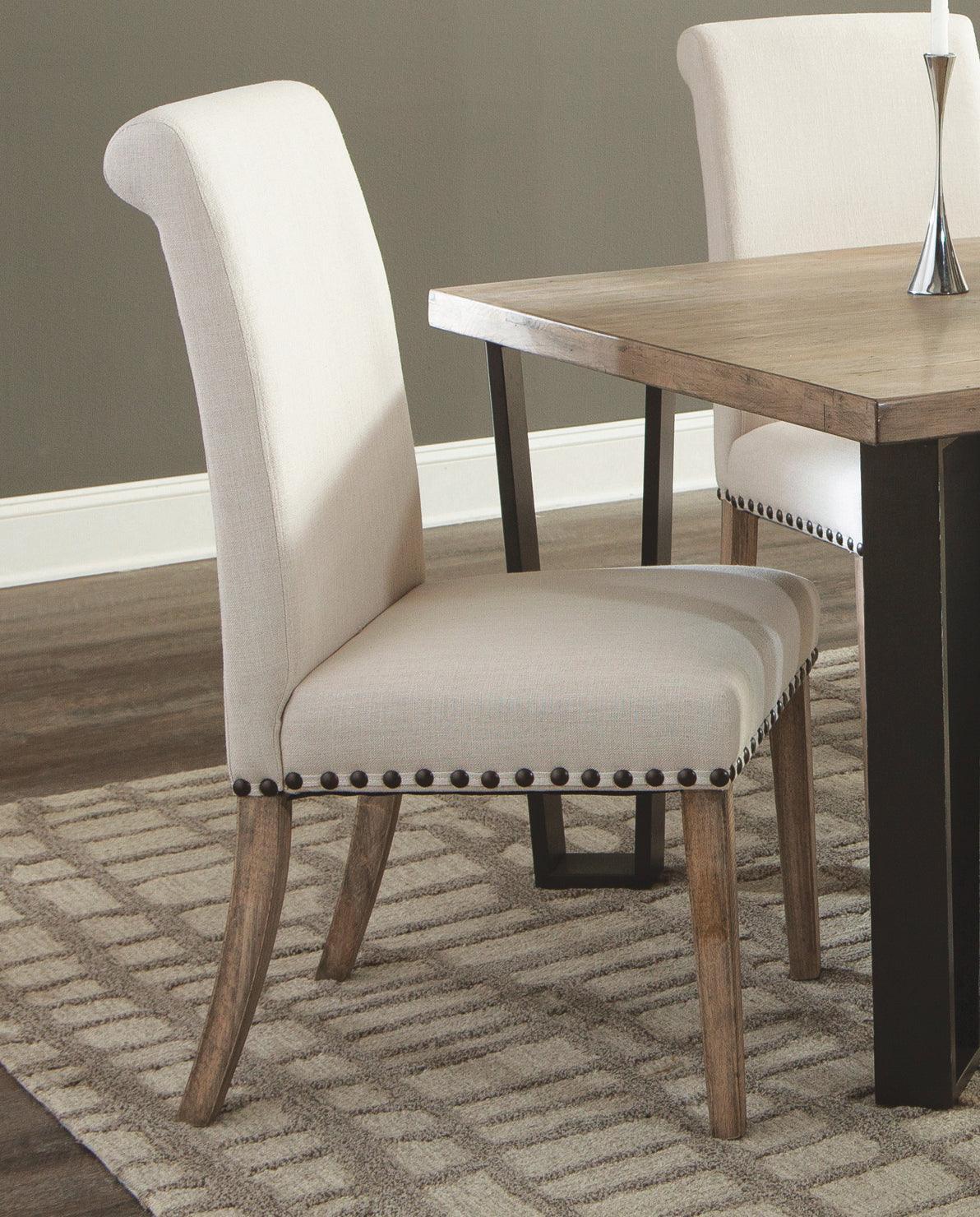 Baney Tufted Upholstered Dining Chair Beige - Image 1