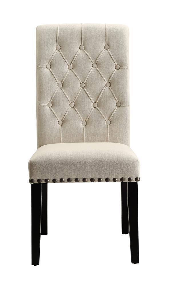 Mapleton Tufted Back Upholstered Side Chairs Beige (Set of 2) - Image 2