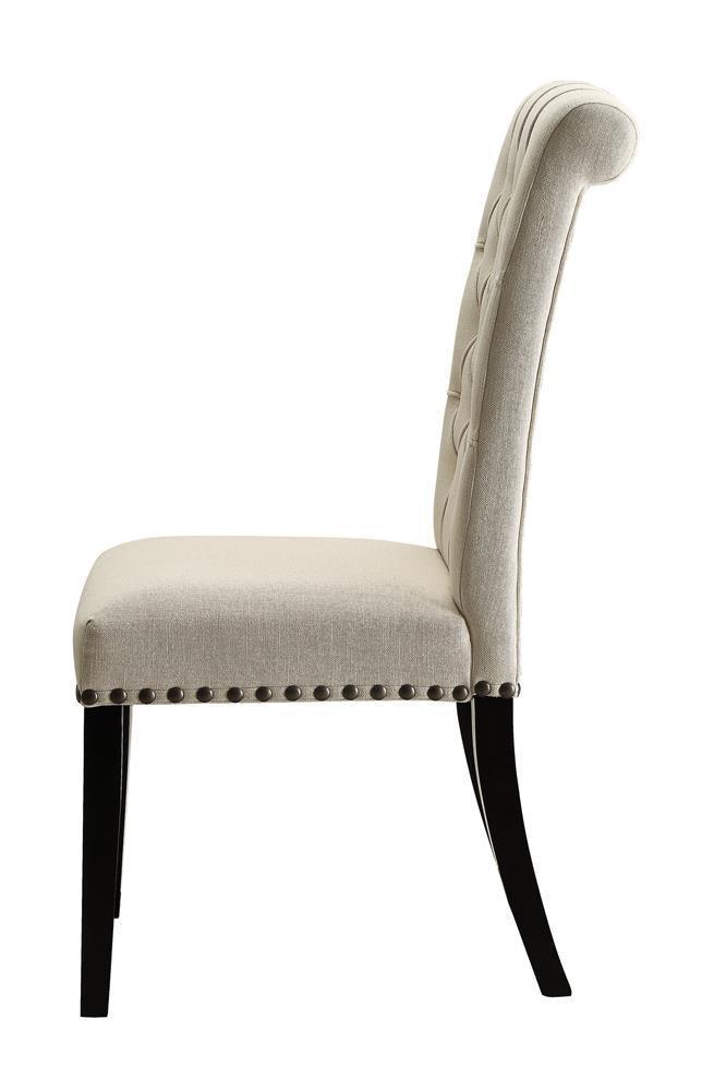 Mapleton Tufted Back Upholstered Side Chairs Beige (Set of 2) - Image 3