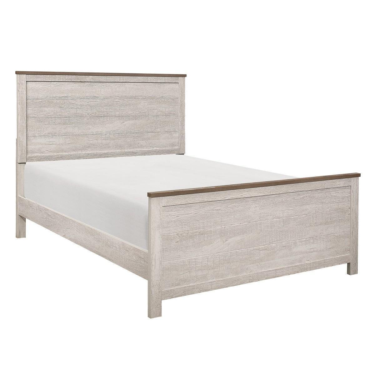 Nashville Antique White Brown Full Bed - Image 2