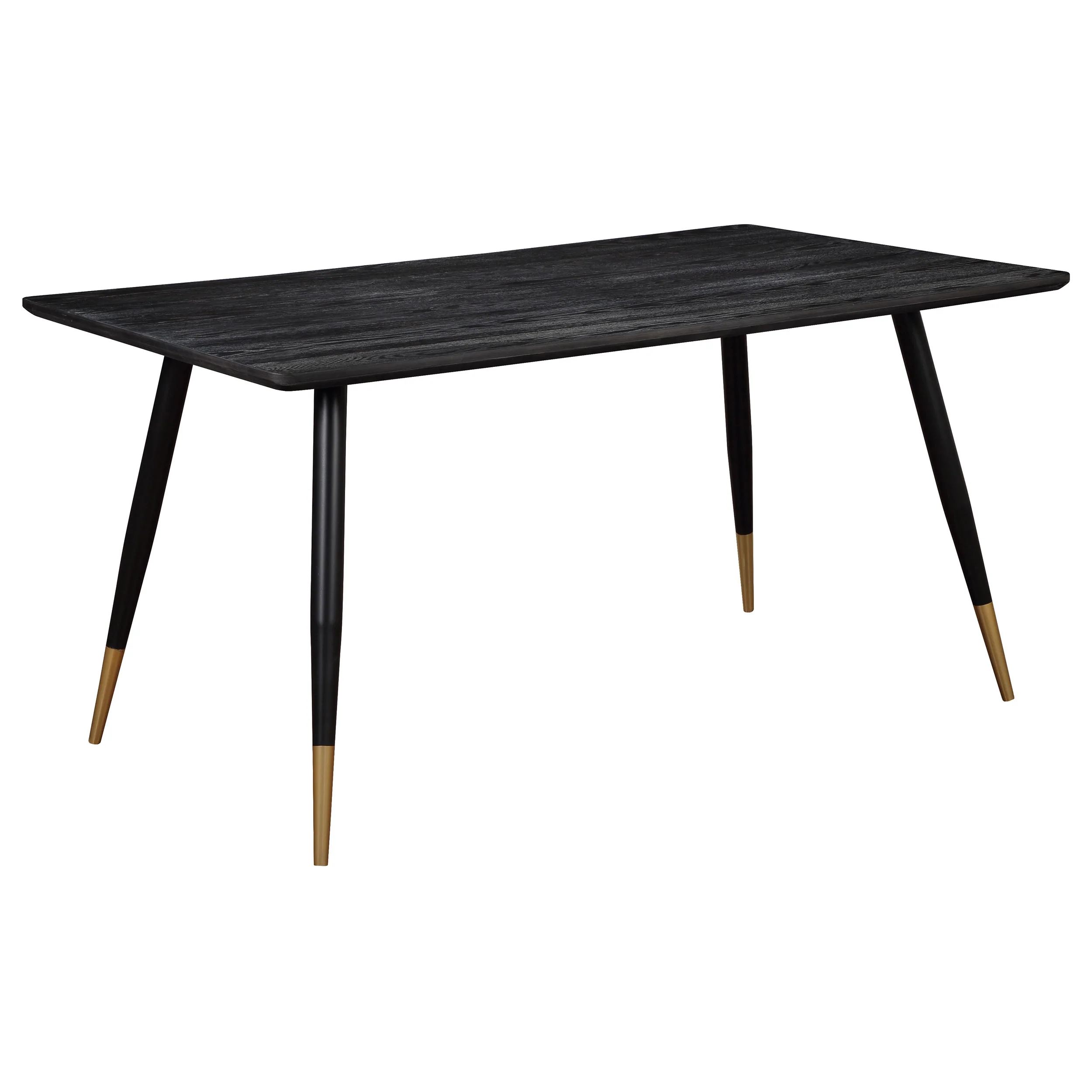 Zetta Black Rectangular 60-inch Wood Dining Room Set - Image 2