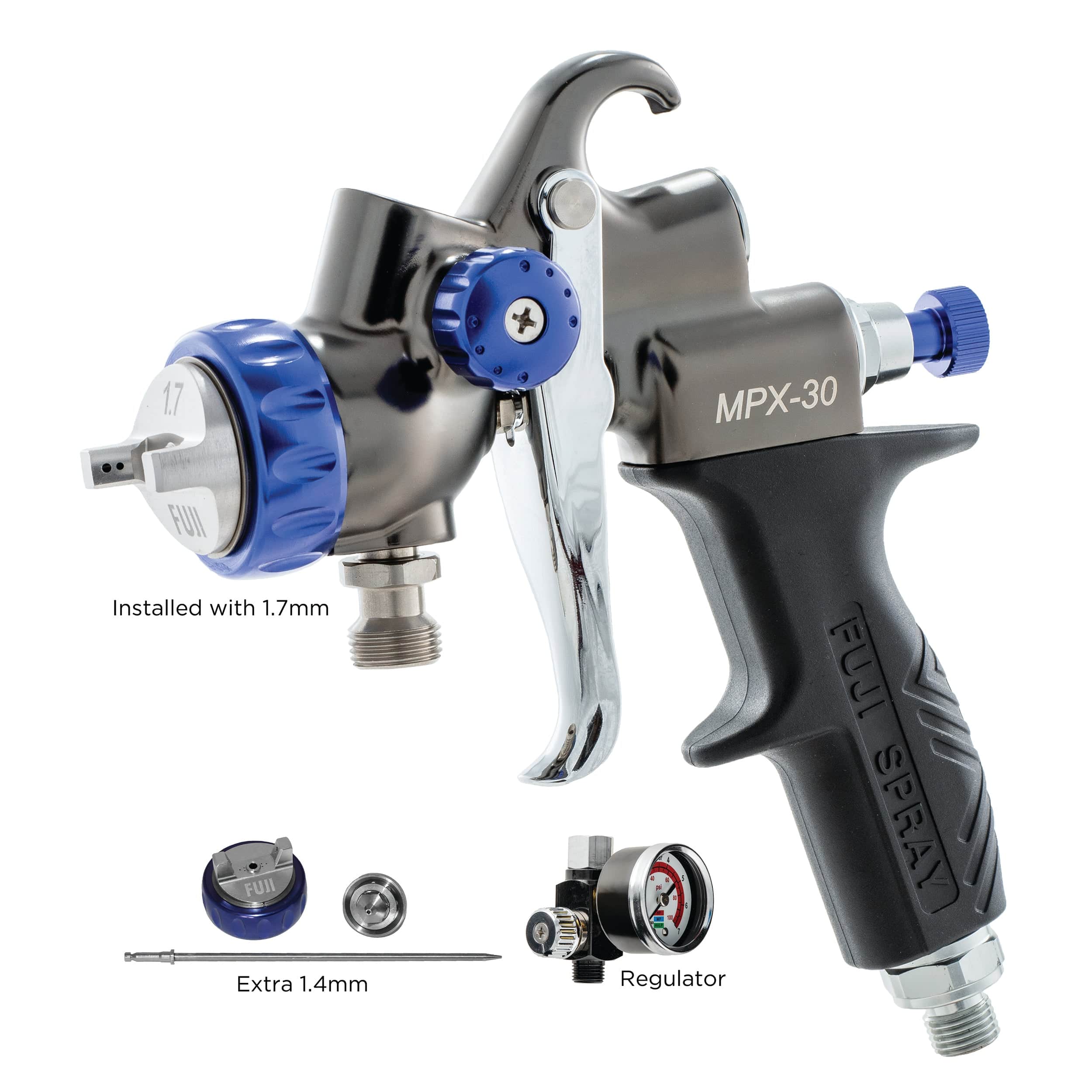 MPX-30 Siphon – 1.7mm – No Cup + Kit [Extra 1.4mm]