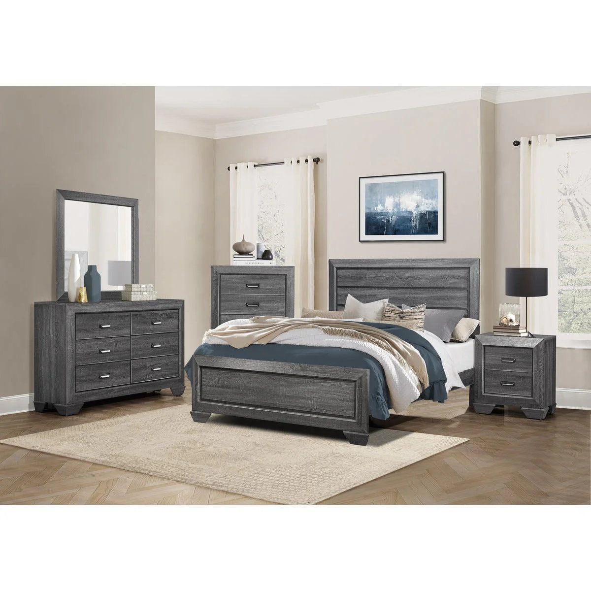 Beechnut Gray Panel Queen Bed - Image 3