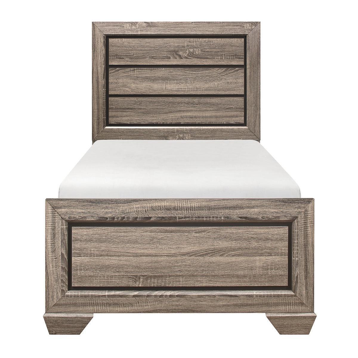 Beechnut Natural Faux Twin Bed