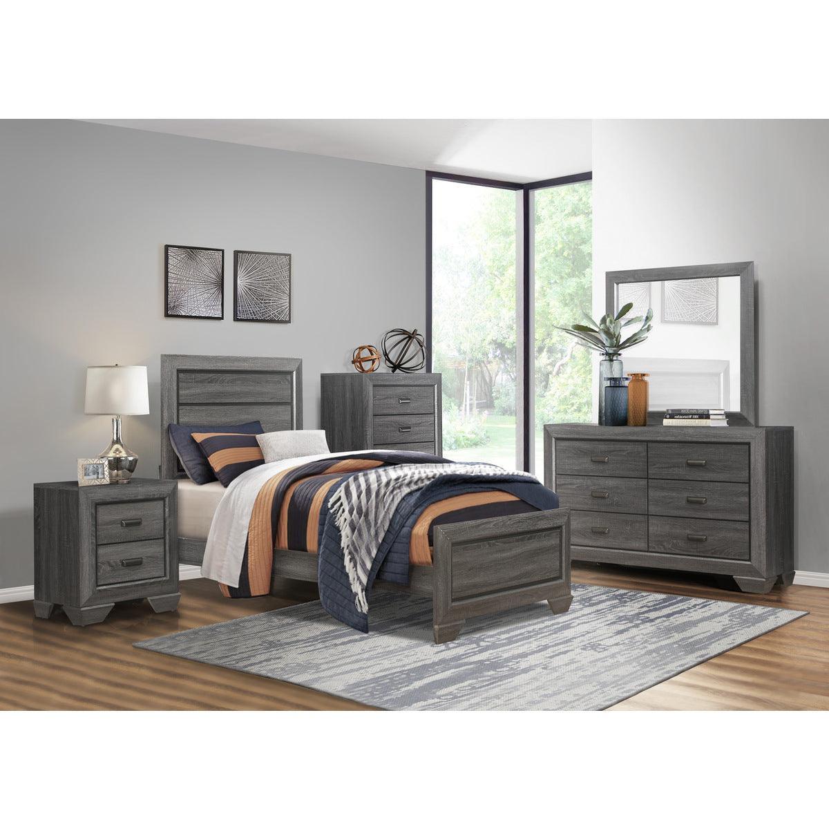 Beechnut Gray Panel Twin Bed - Image 3