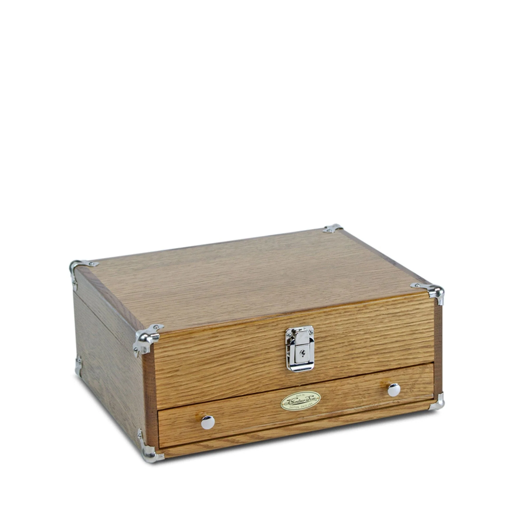 EDC Desktop Case, Model 1401, Golden Oak - Image 1