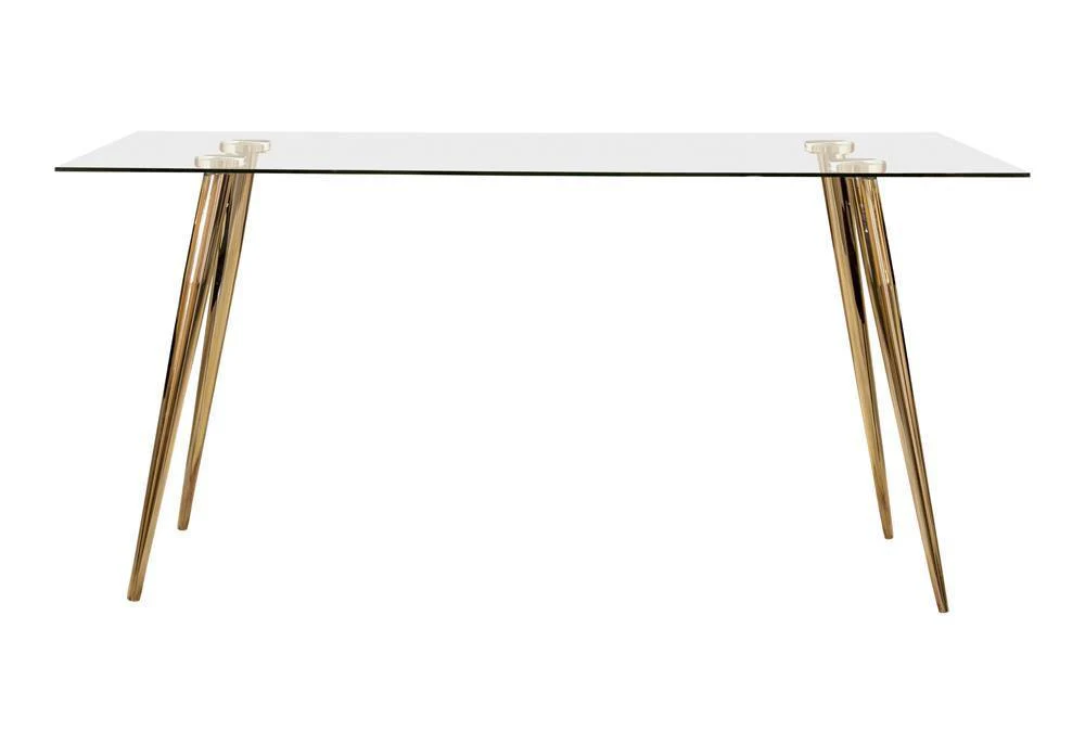 Gilman Rectangle Glass Top Dining Table - Image 1