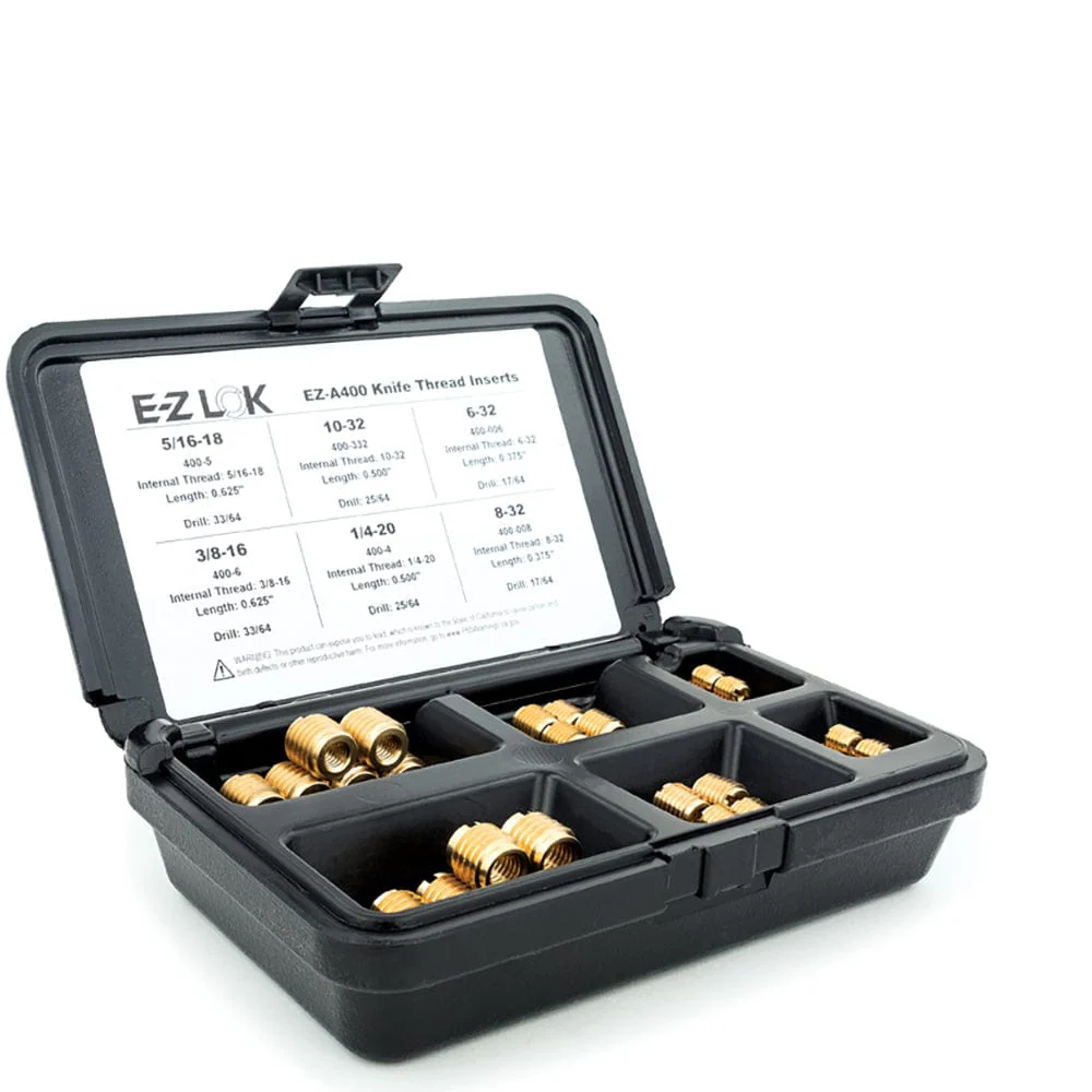 E-Z Knife Threaded Insert Assortment Kit – Brass