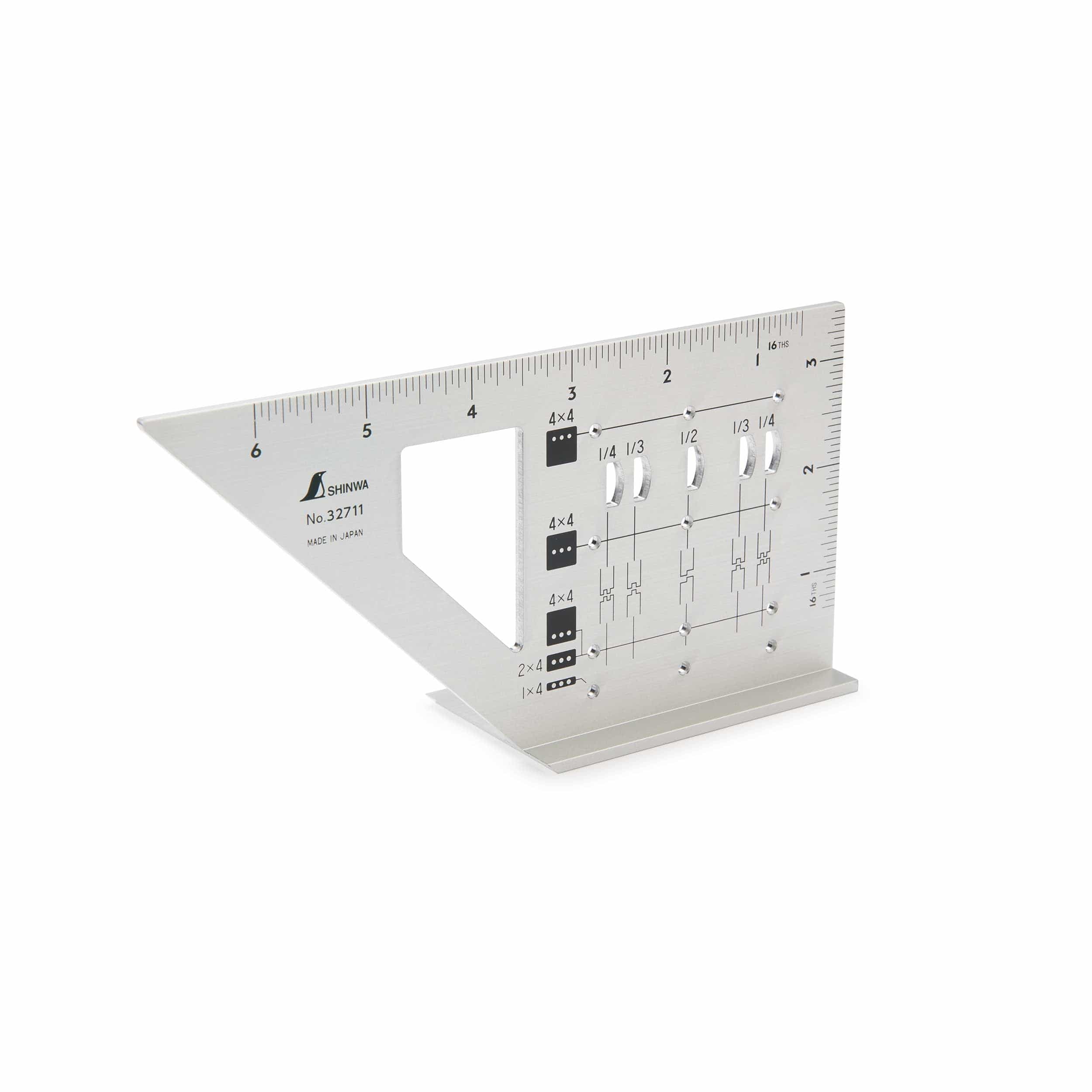 Miter Rule - 3D - For 2" x 4  " Lumber - Aluminum - Image 1