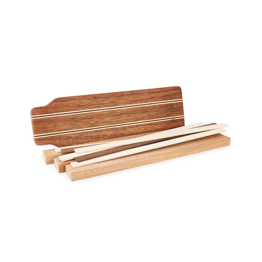 Exotic Cutting Board Kit – 3/4″ x 5″ x 16″ – Angelique, Hard Maple & Wenge