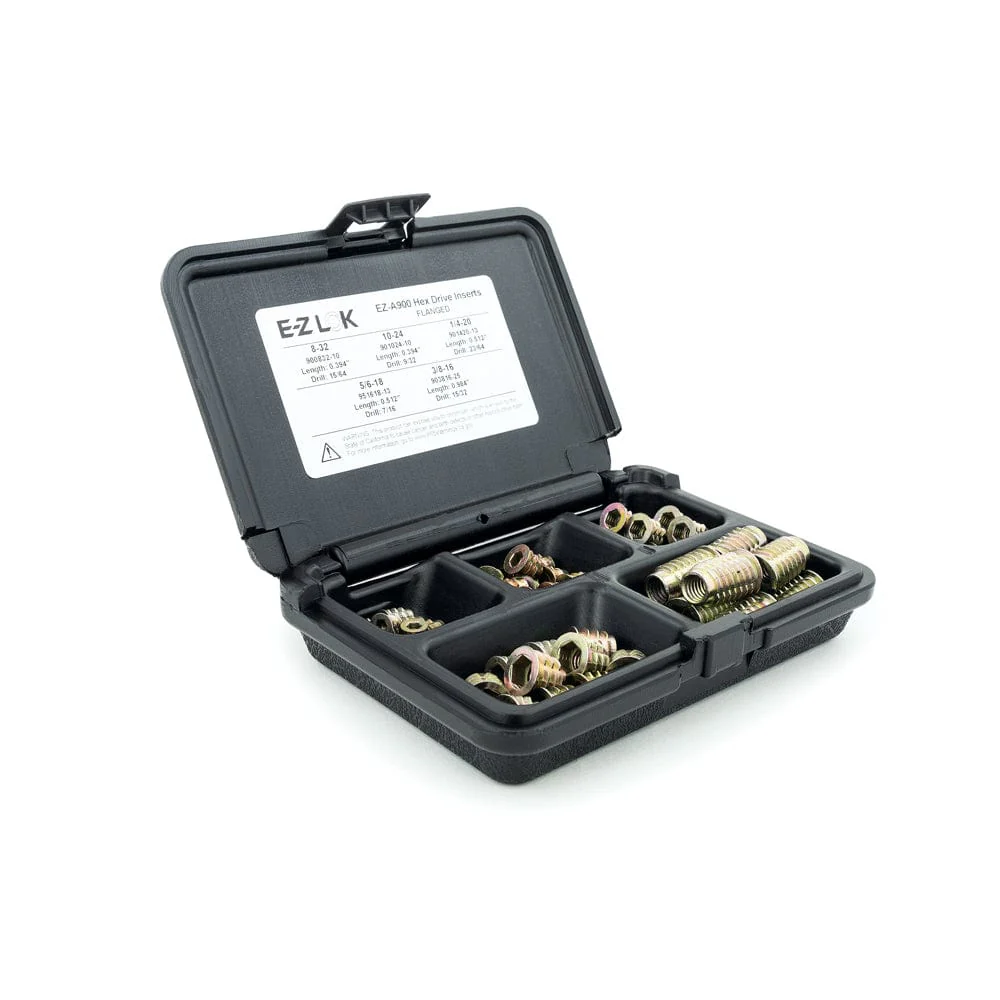 E-Z Hex Threaded Insert Assortment Kit - Flanged - Image 1