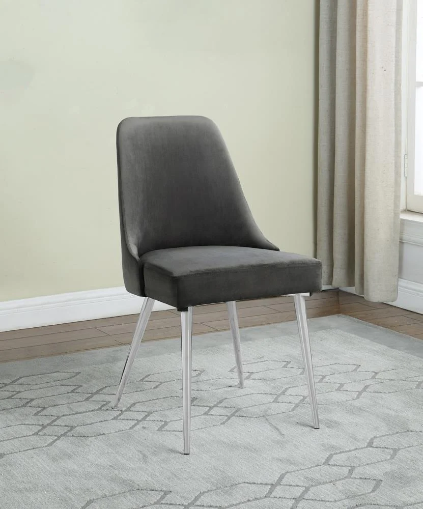 Cabianca Curved Back Side Chairs Gray (Set of 2) - Image 1