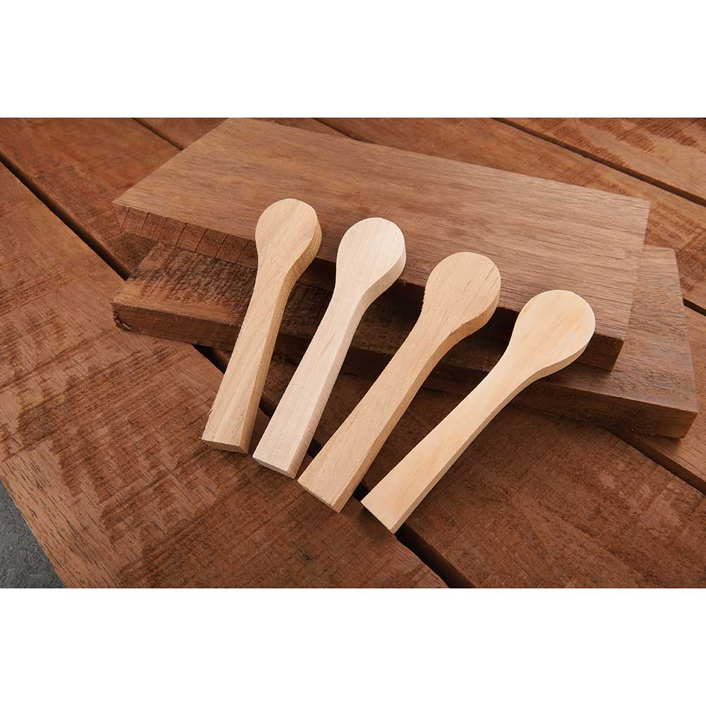 Mini Spoon Blank Set - Elm, European Walnut, Maple and Alder - 4 Piece - Image 2