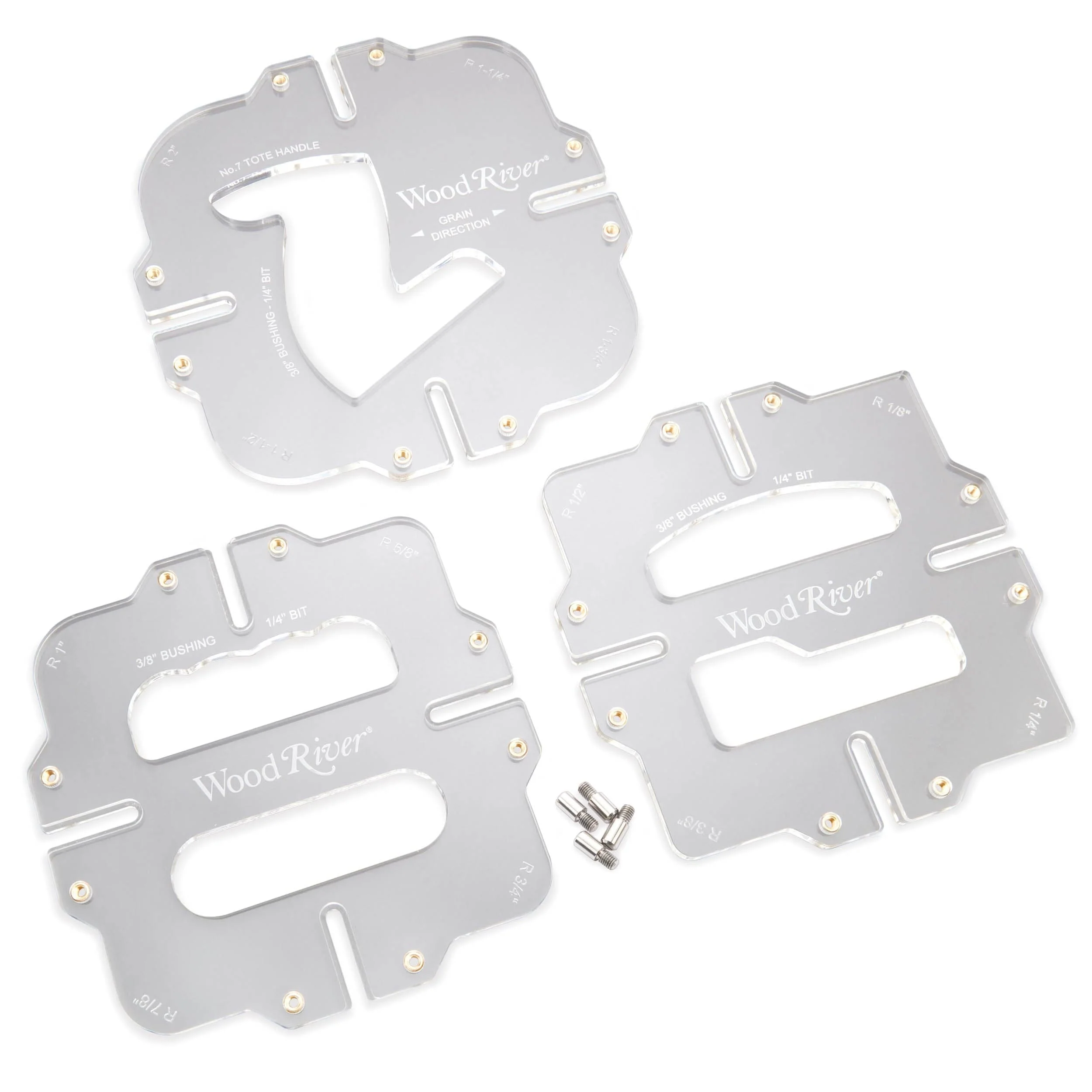 Corner Radius Router Jig Template Set – 3 Piece