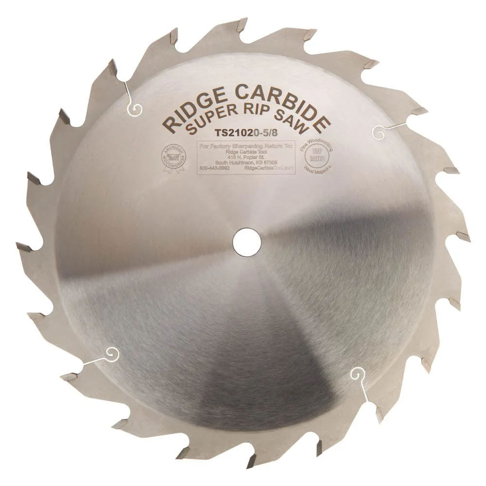 Heavy Duty TS2000 Super Rip Saw Blade – 10″ x 5/8″ Bore x 20T – STR – Full Kerf