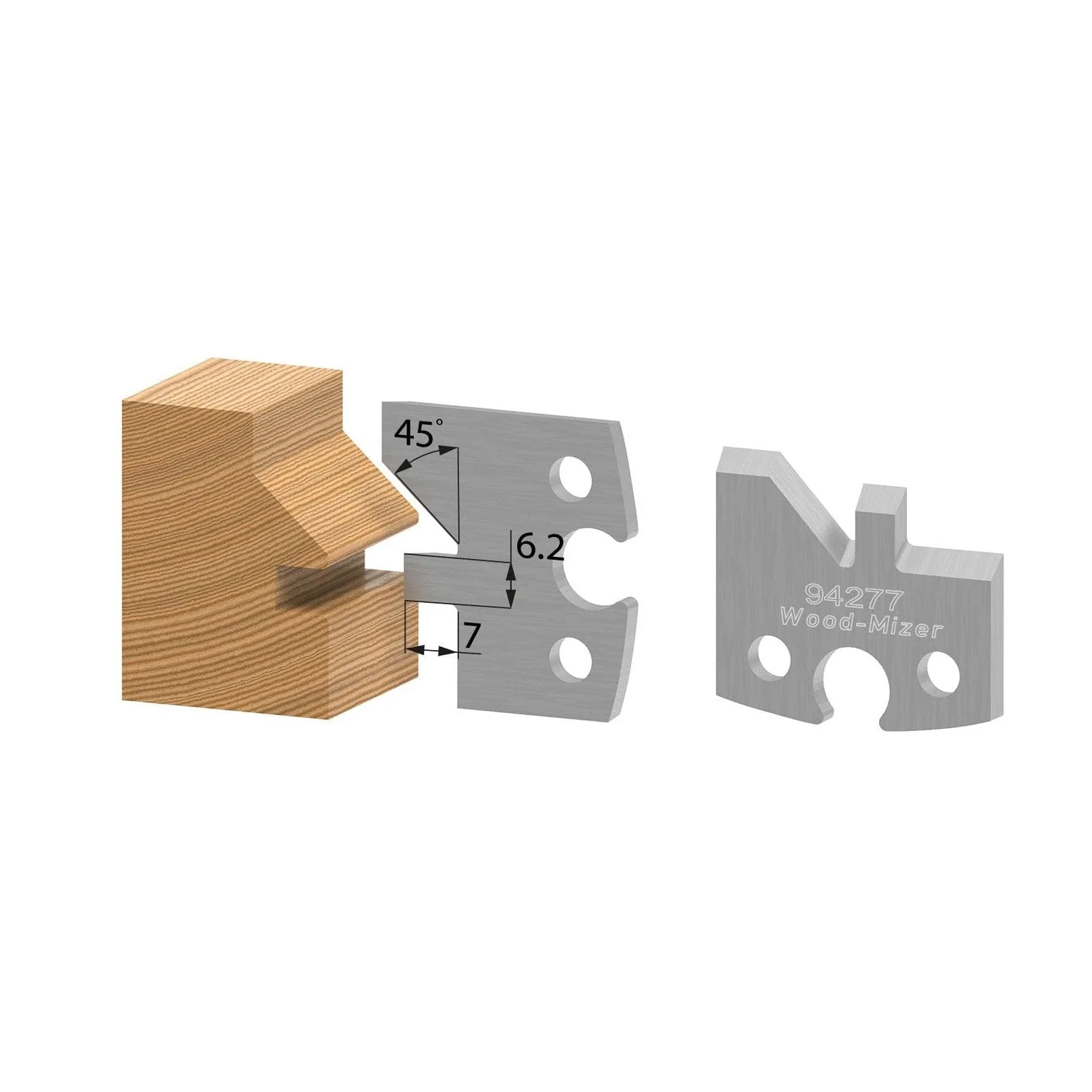 V-Joint Groove Profile Knife – Set of 2